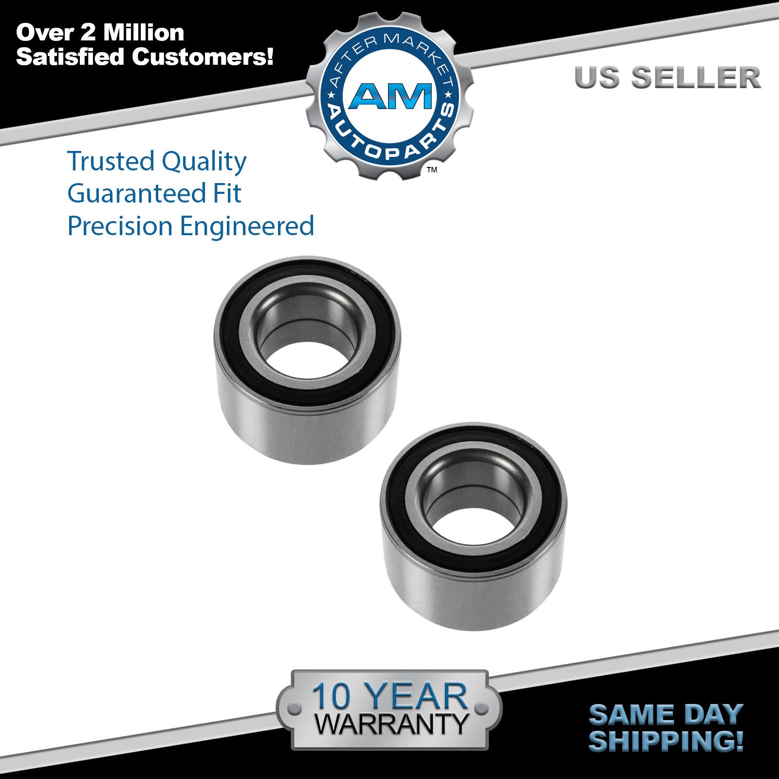 Wheel Hub Bearing Front Pair for Chevy Geo Honda Isuzu Pontiac Suzuki