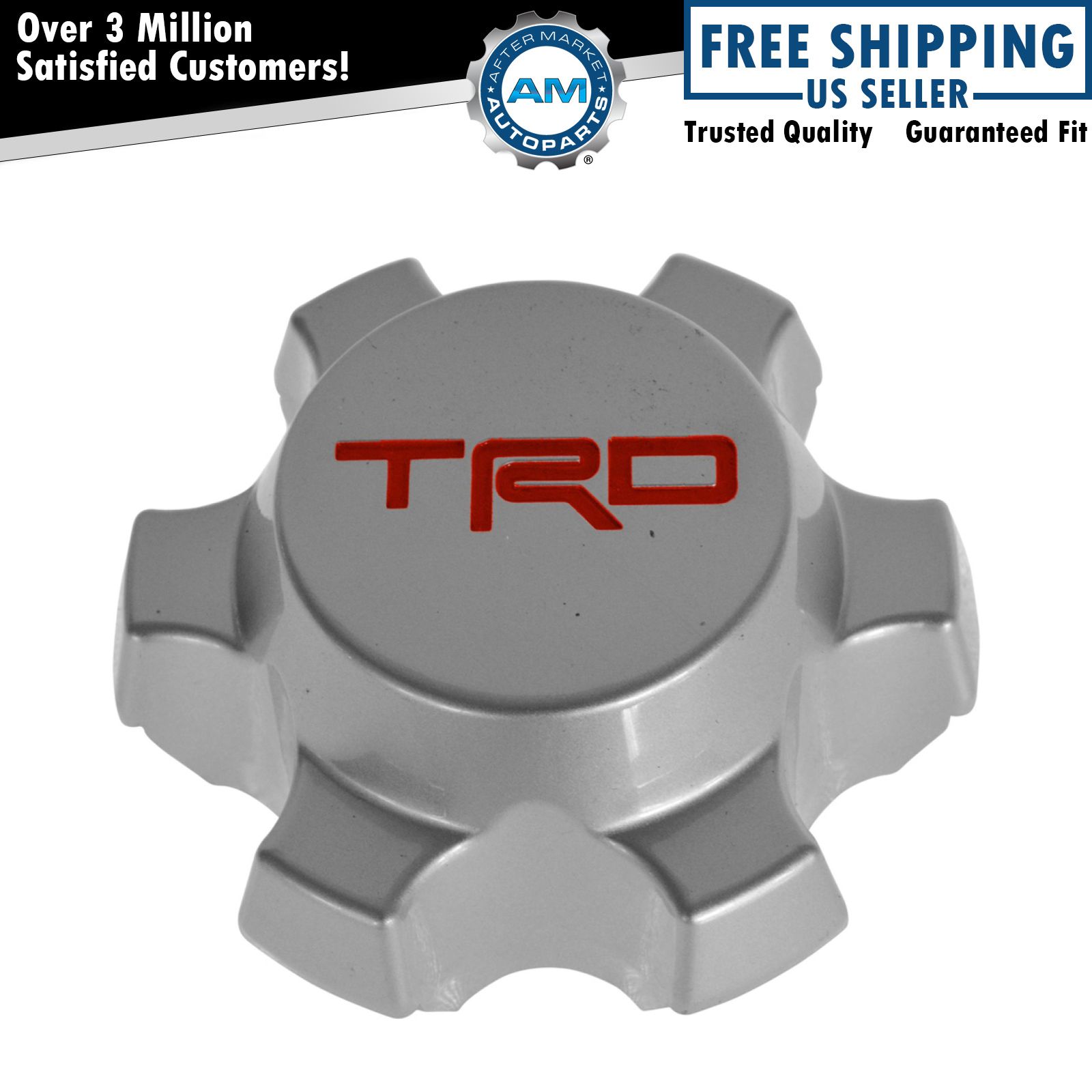 OEM TRD Alloy Wheel Center Hub Cap Silver Finish for Toyota FJ
