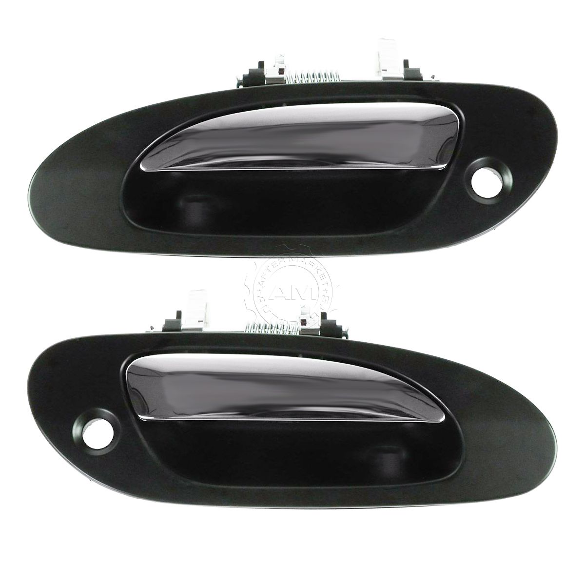 Door Handle Black w// Chrome Lever Outside Exterior Front RH Right for 99-03 TL