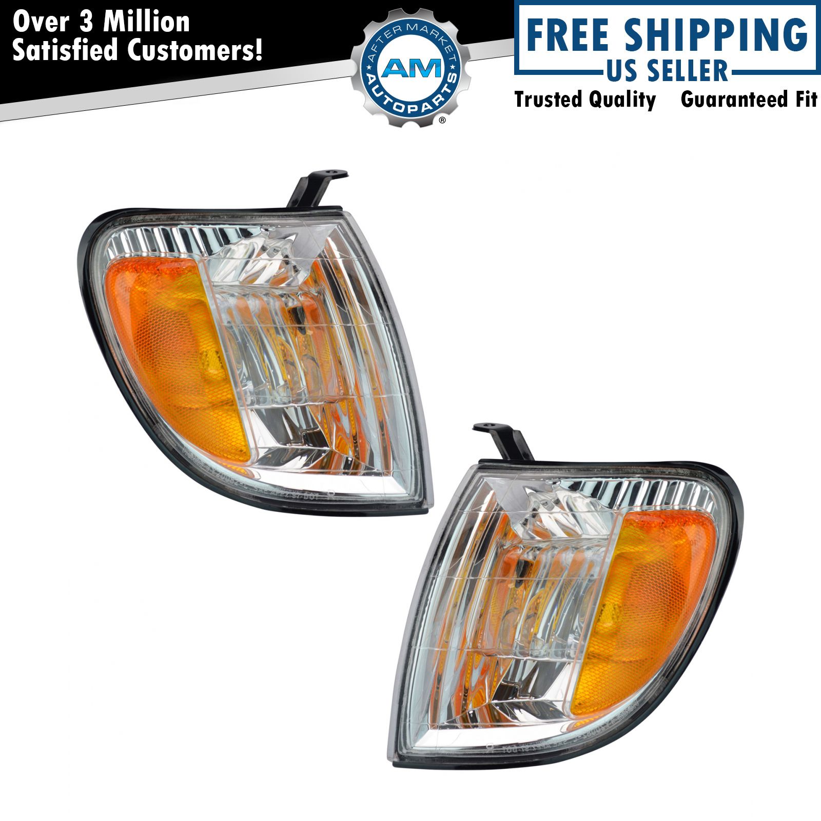 Corner Parking Turn Signal Light Lamp Left & Right Pair Set for Tundra Truck