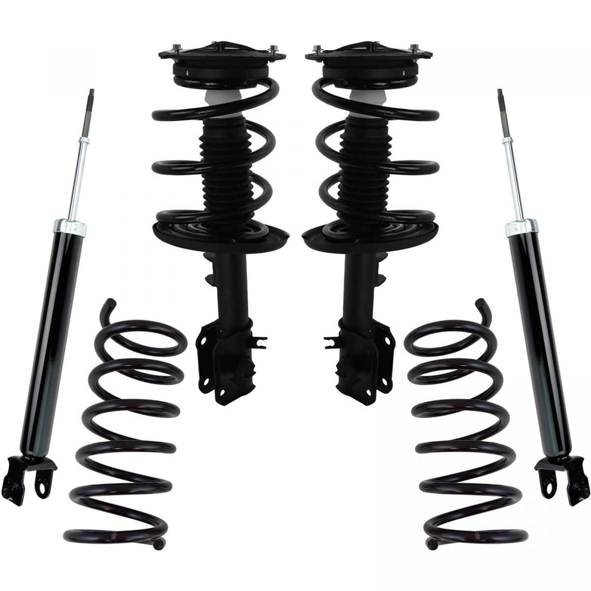 6 Piece Suspension Kit Coil Springs Shock Absorbers Strut & Spring
