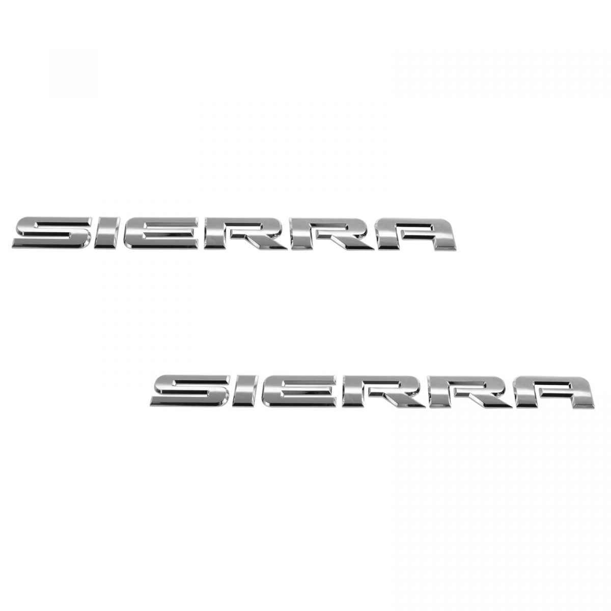 OEM 15129653 Sierra Door Nameplate Emblem Chrome Pair Set for GMC Pickup Truck