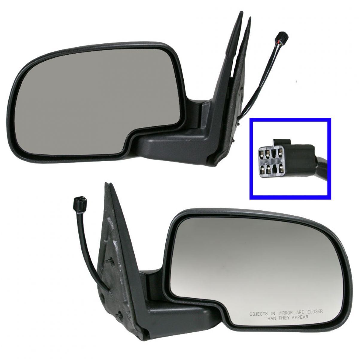 1A Power Heated w/ Puddle Light Side View Mirrors Pair Set for Chevy