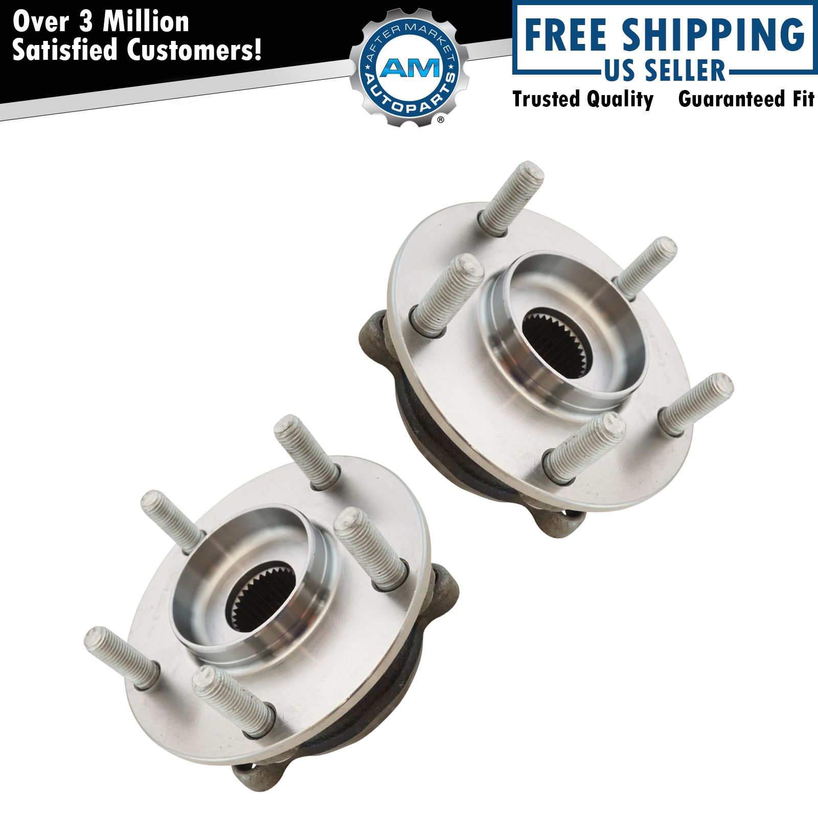 Front Wheel Bearing & Hub Assembly LH RH Kit Pair Set of 2 for Mazda 6