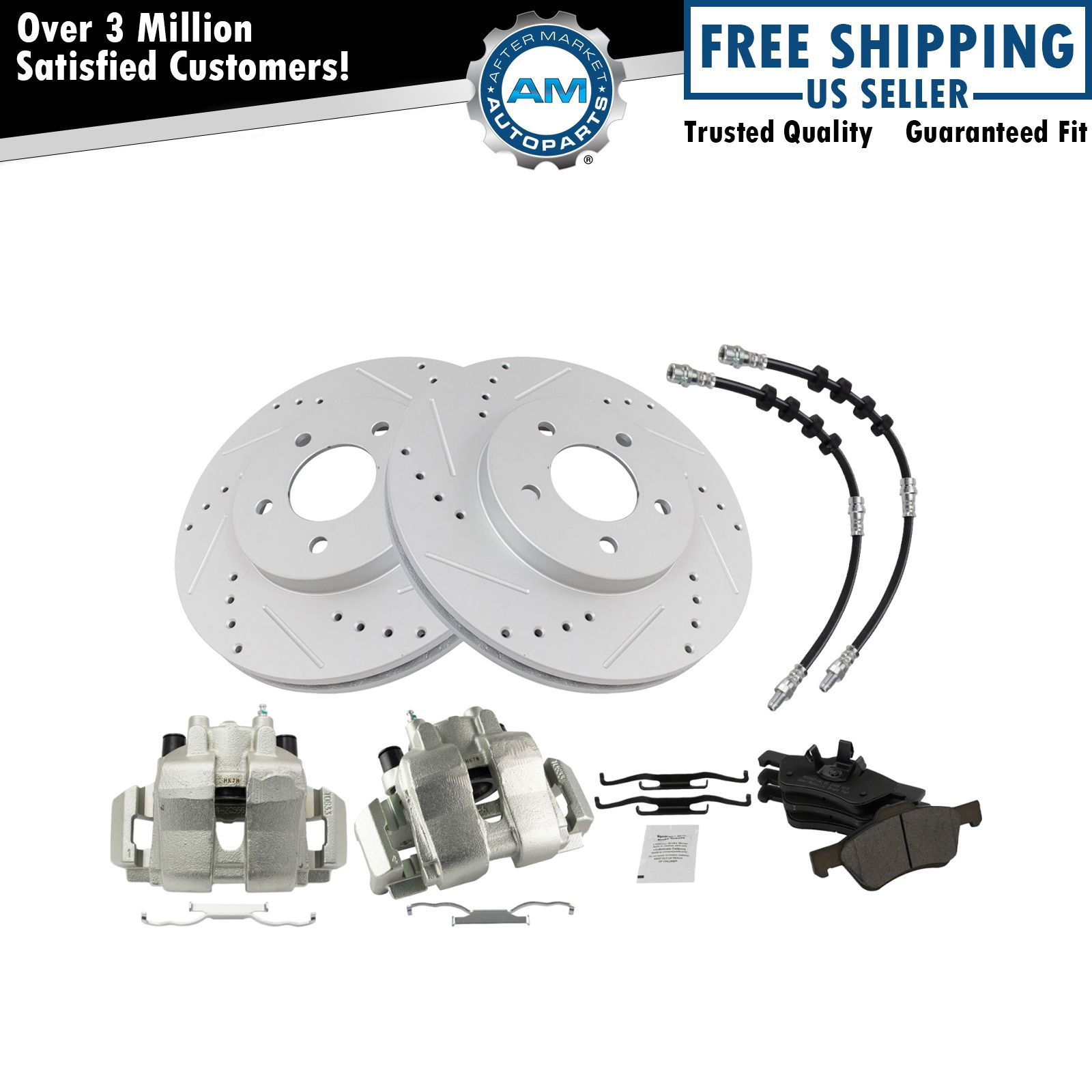 Front Brake Pad & Rotor Kit For 08-09 Ford Escape Mazda Tribute Mercury Mariner