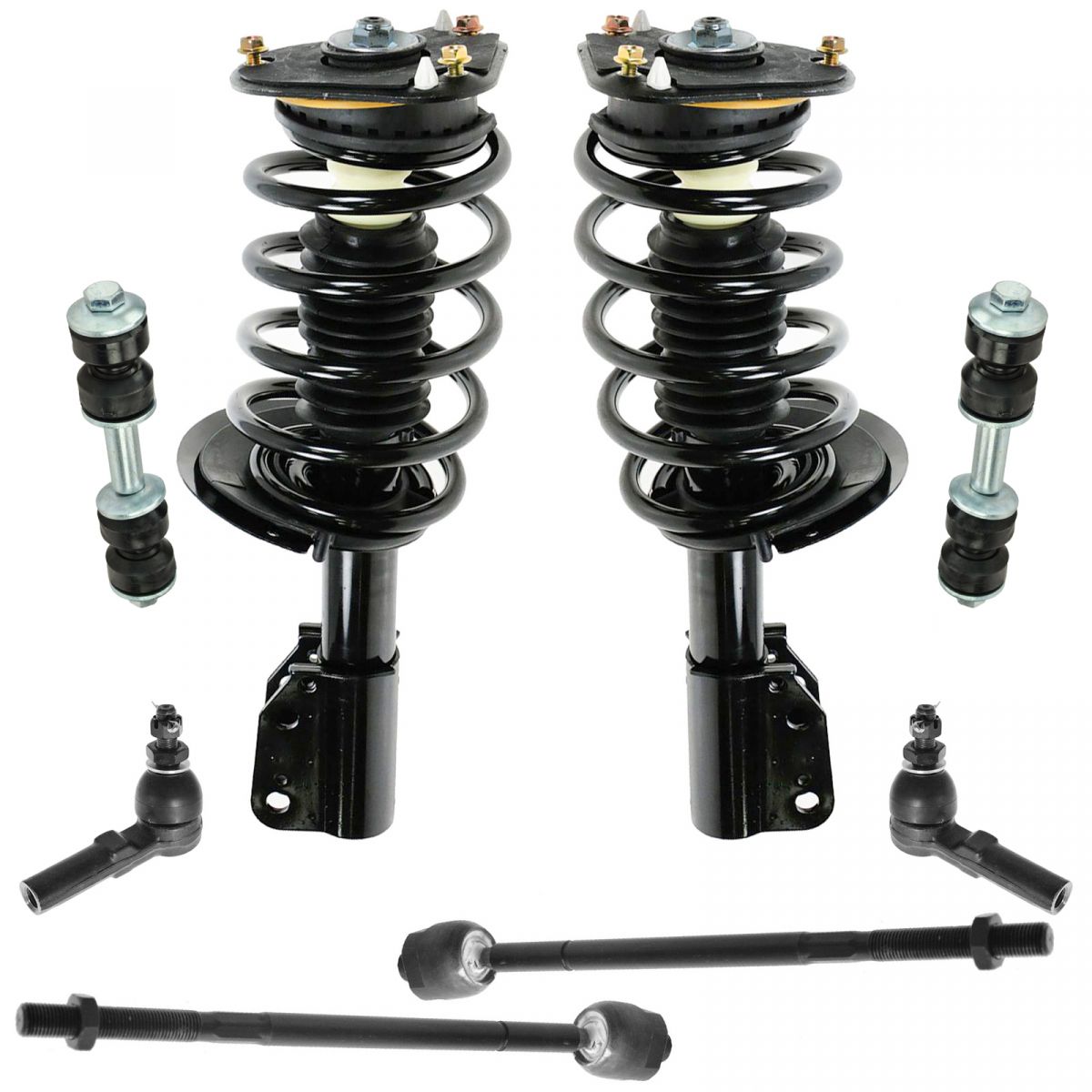 8 Piece Steering & Suspension Kit Complete Strut & Spring Assemblies ...