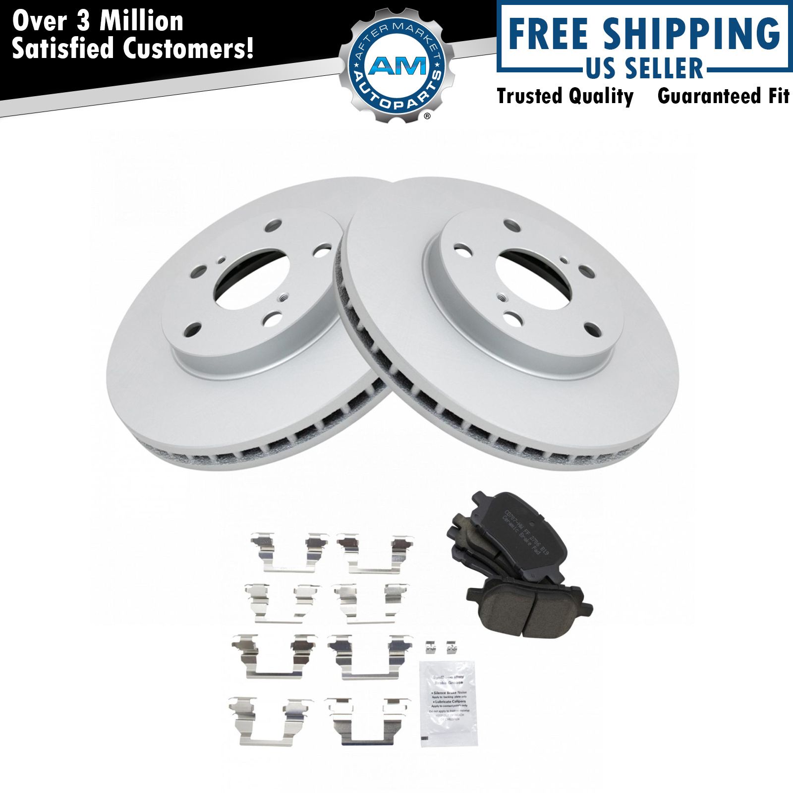 Front Posi Ceramic Brake Pads G-Coated Rotors Kit for Toyota Lexus