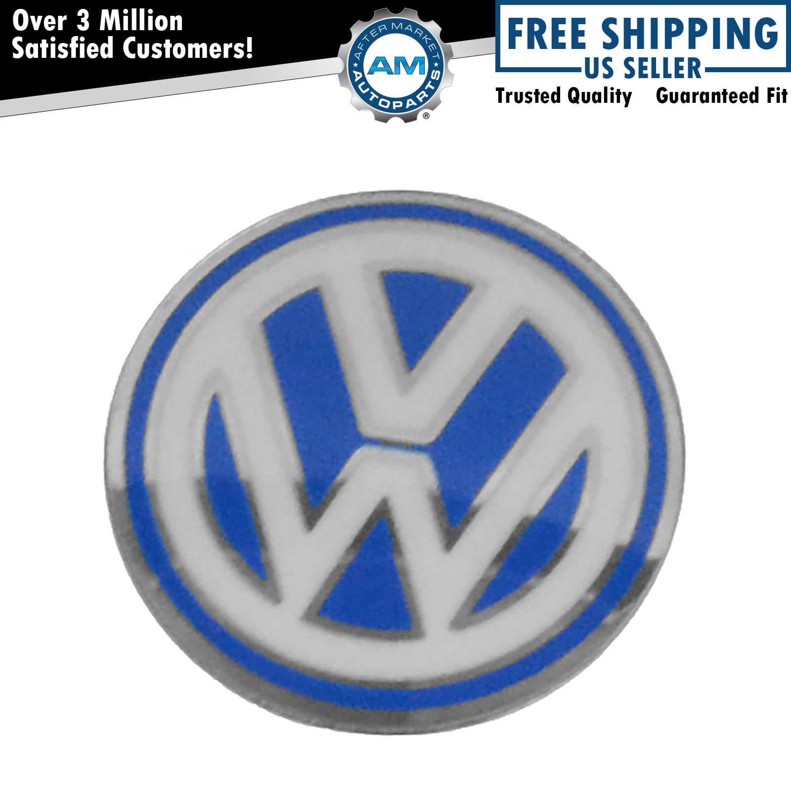 OEM 3B0-837-891-09Z Key Fob VW Emblem Replacement for Volkswagen New