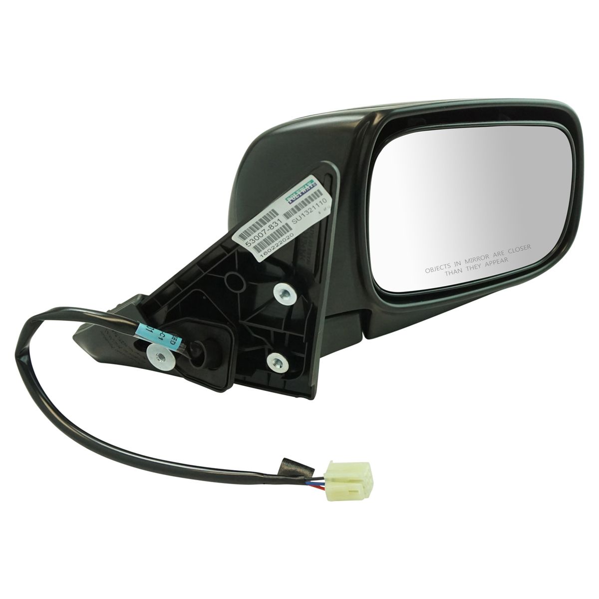 Exterior Mirror Black Textured Power Driver Side LH for 04-08 Subaru Forester