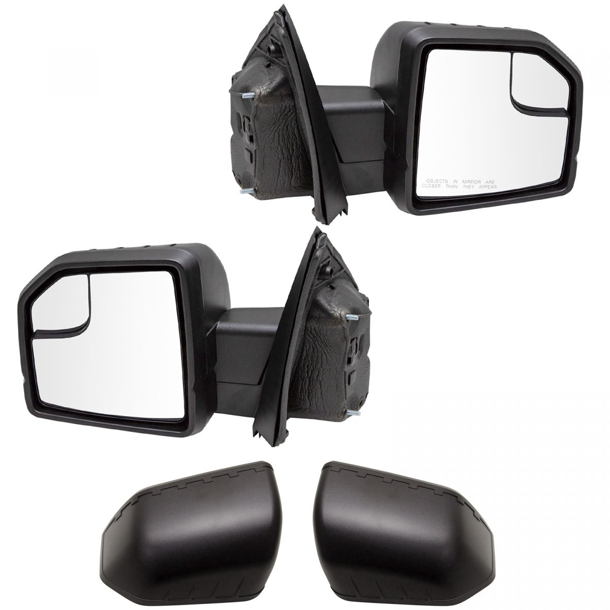 Mirror Power Heated LED Turn Signal Textured Black Driver Side