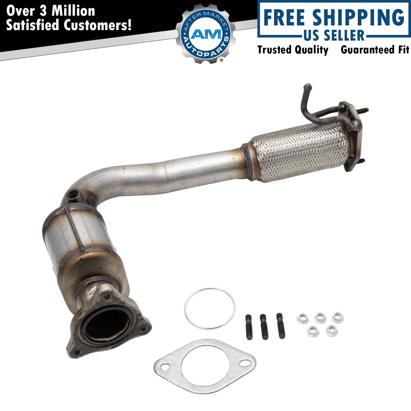 Front Exhaust Pipe with Catalytic Converter Assembly for GM SUV Truck New