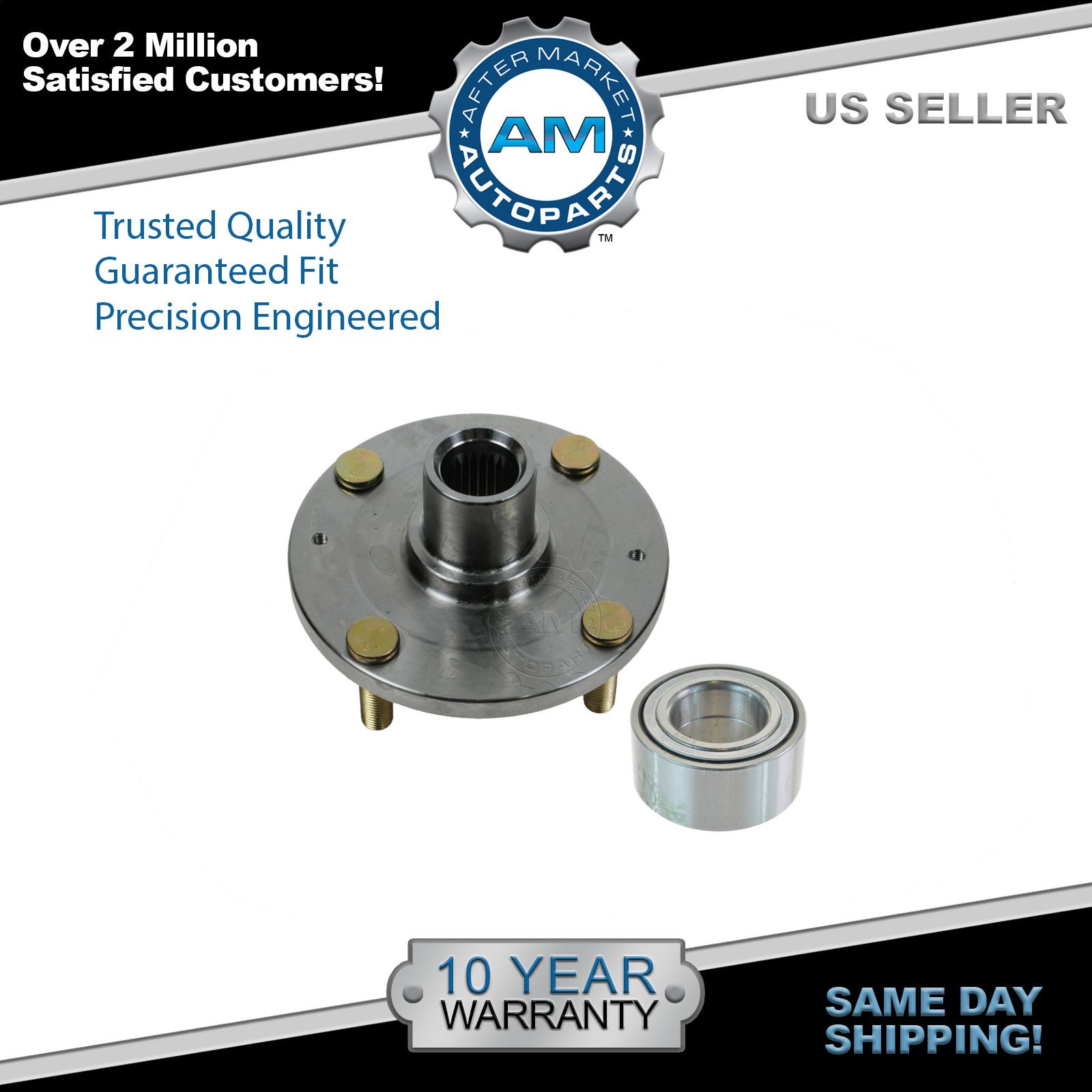 Front Wheel Bearing Hub Kit LH Driver RH Passenger Side for Hyundai