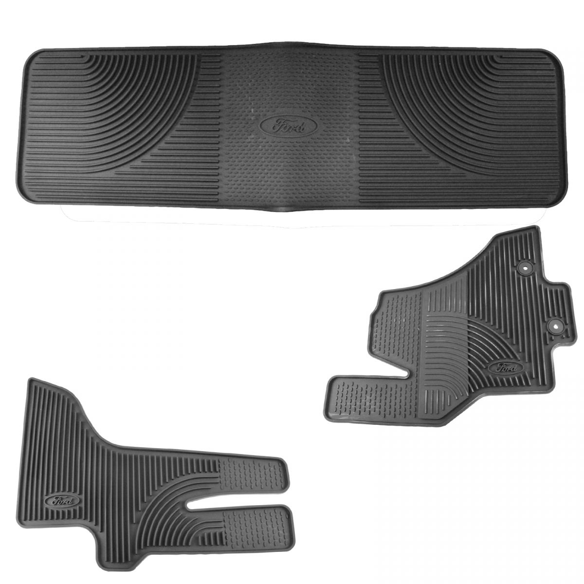 OEM All Weather Floor Mat Set of 4 LH RH Front & Rear Black for Ford Econoline eBay