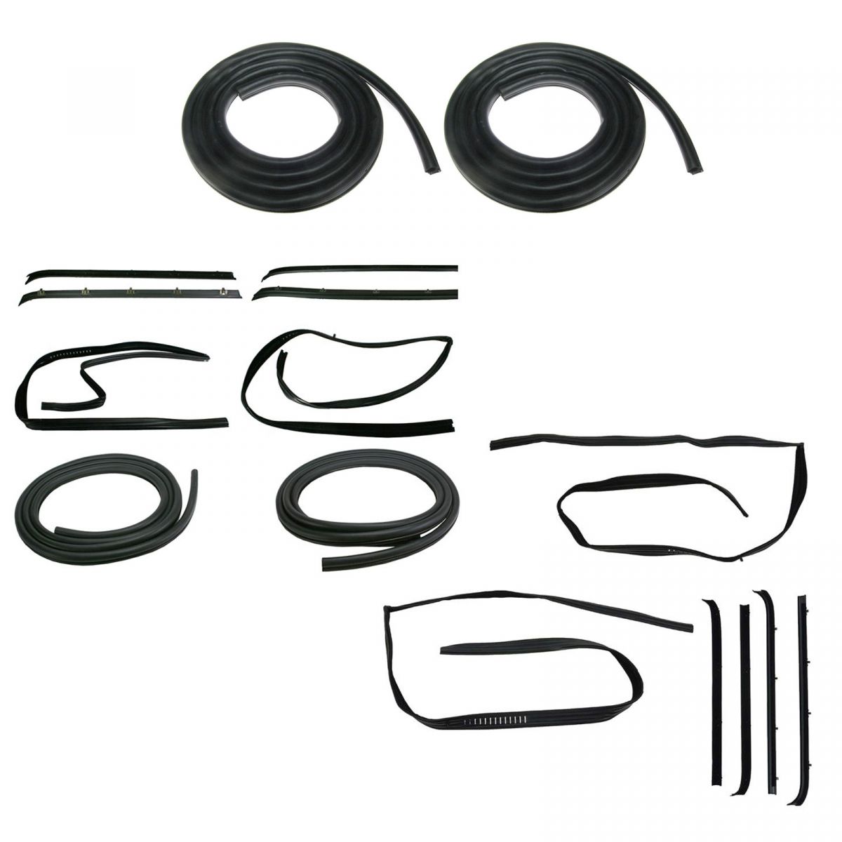 Door Weather Strip Seal 16 Piece Kit Set for Chevrolet GMC Pickup Truck