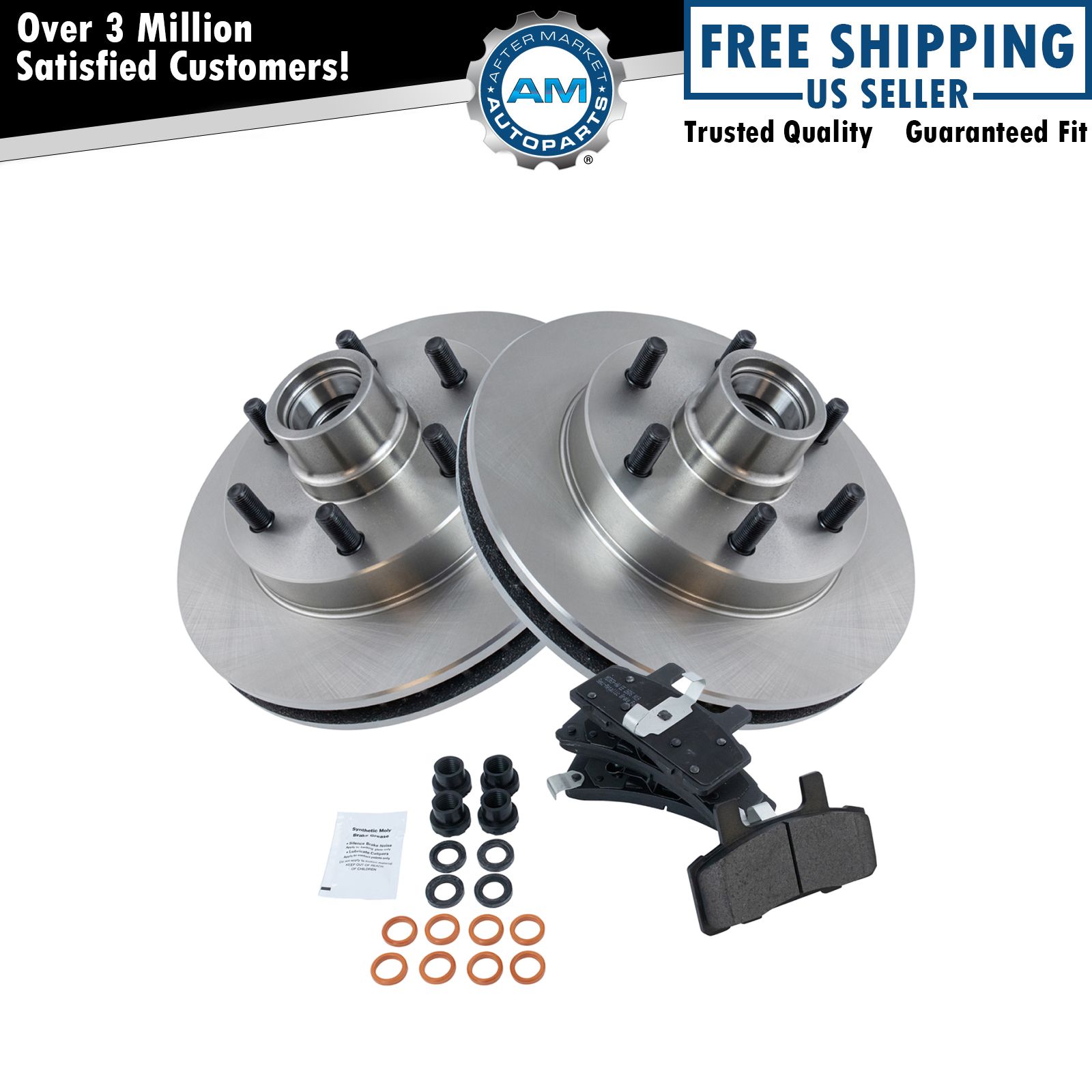 Front SemiMetallic Brake Pad & Rotor Kit for Chevy GMC Truck Pickup eBay