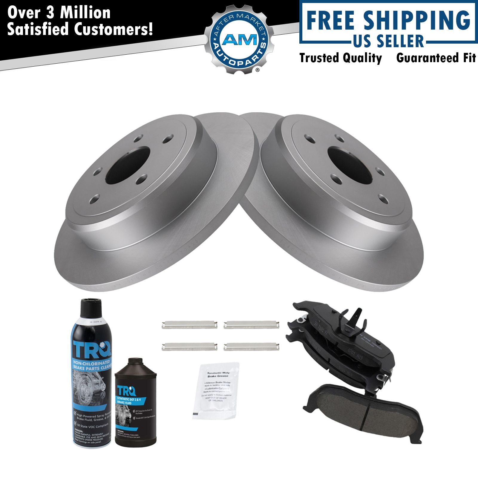 <b>Dot 3 & 4 Ceramic Brake Pad & Rotor Kit</b>