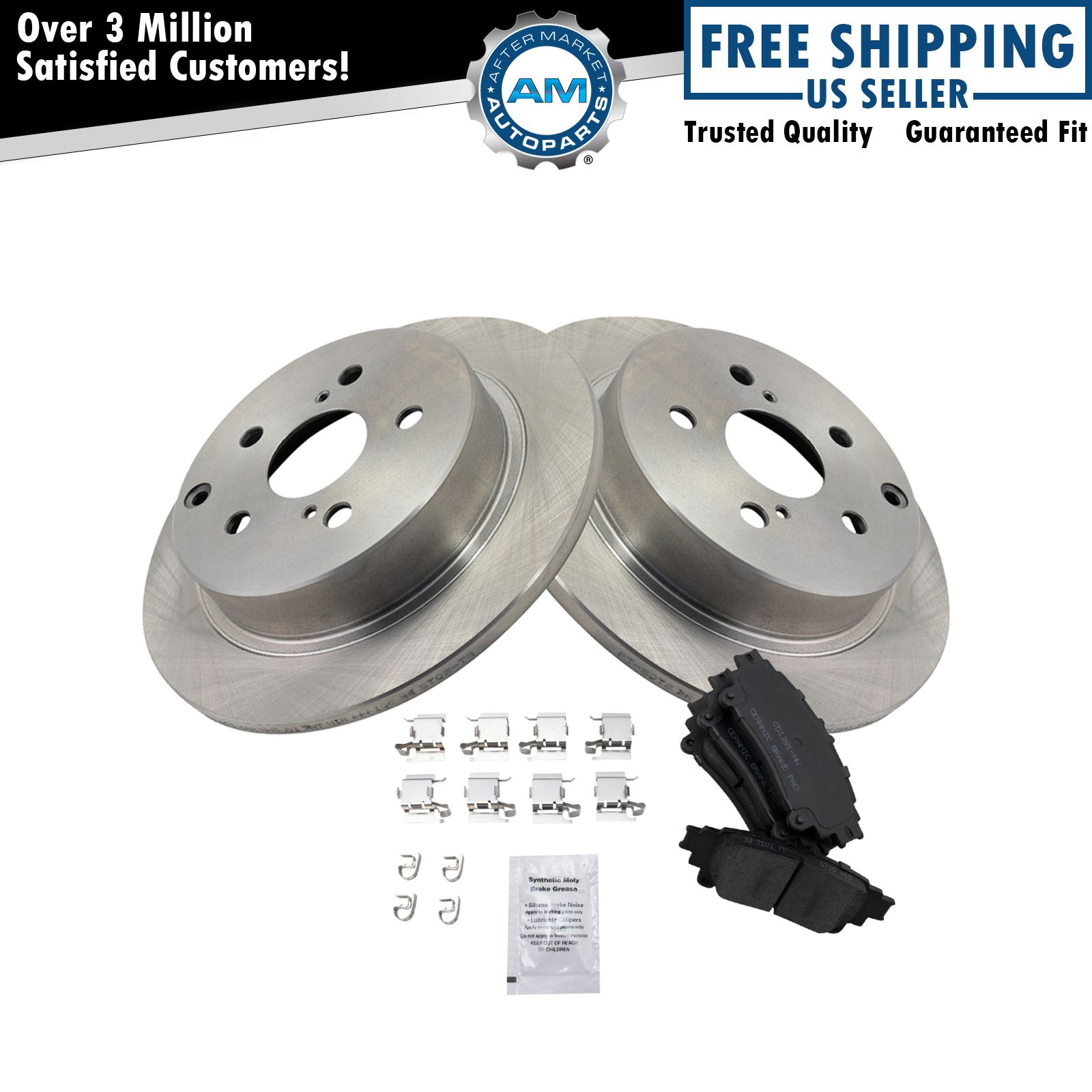 Rear Premium Posi Ceramic Disc Brake Pads & Rotor Kit for Toyota Prius V eBay