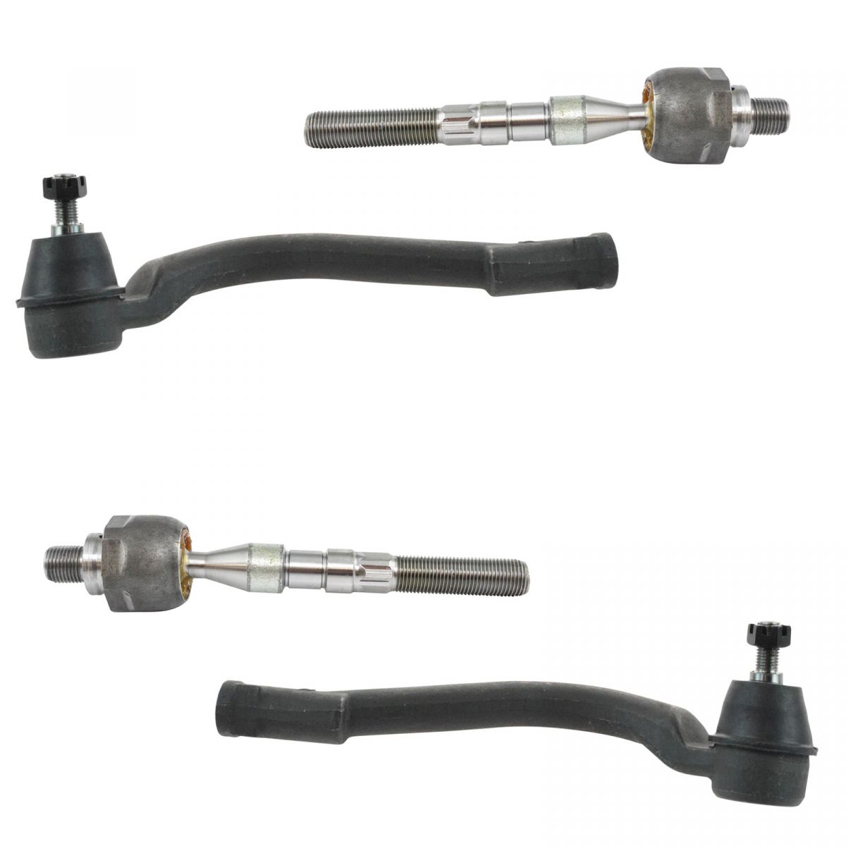 4 Piece Front Inner & Outer Tie Rod End Kit Set for Hyundai Tucson Kia