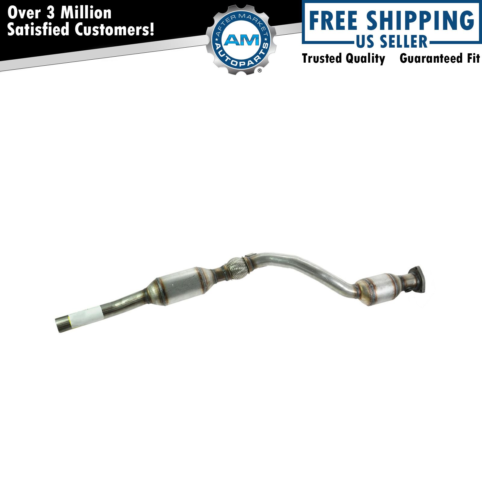 Front Exhaust Pipe w/ Dual Catalytic Converters Left LH for Passat A6 2.8L V6