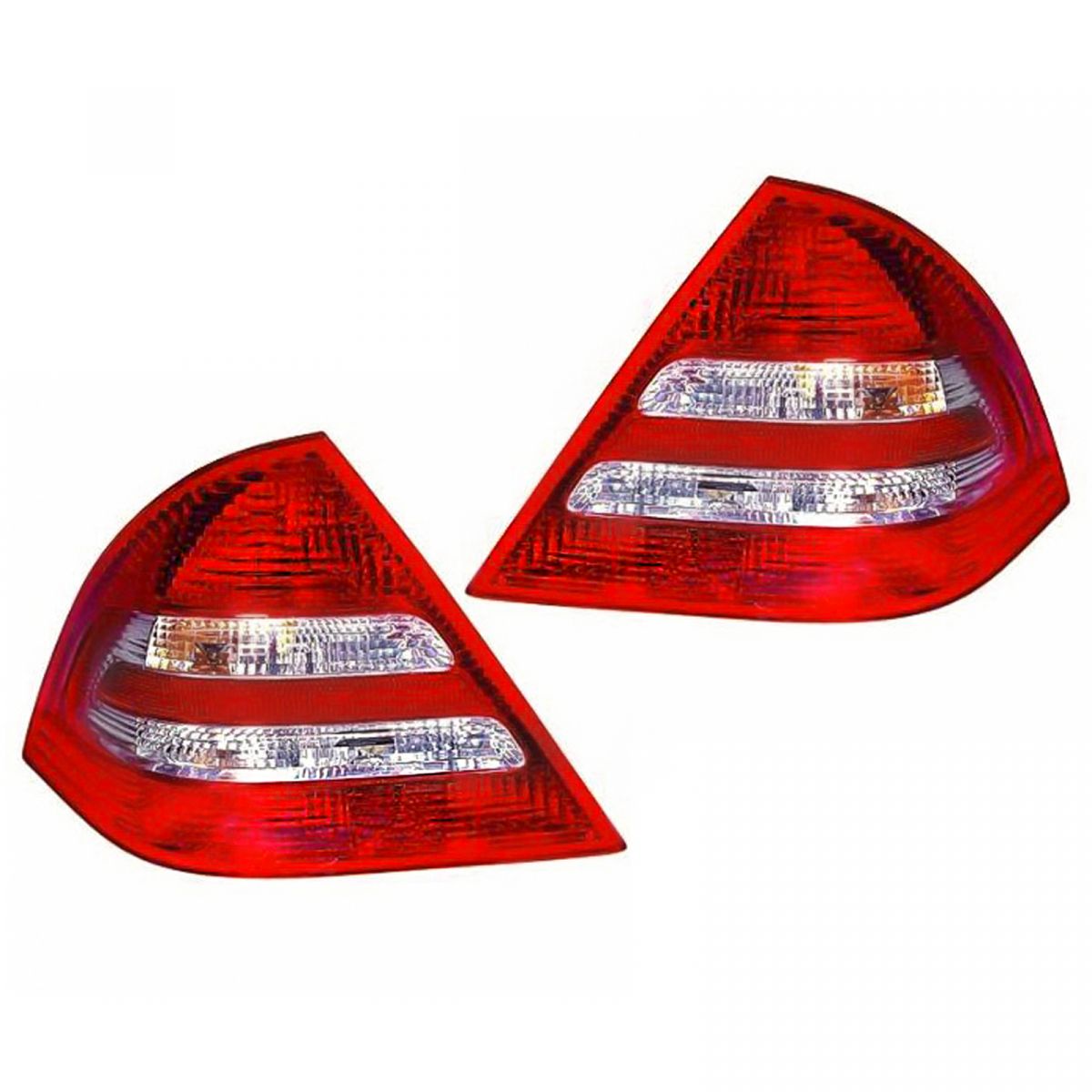 Rear Brake Lights Taillights Taillamps Pair Set for Mercedes Benz C