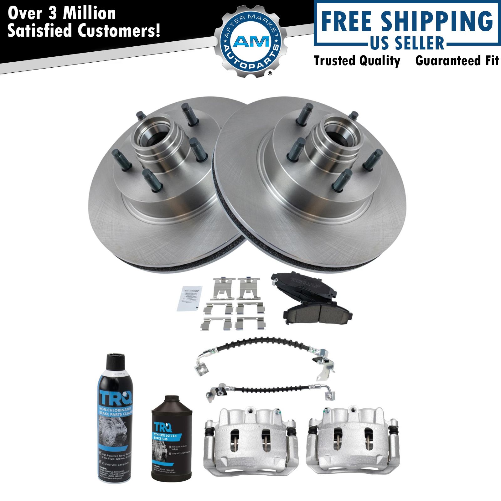 <b>Dot 3 & 4 Ceramic Brake Pad & Rotor Kit</b>
