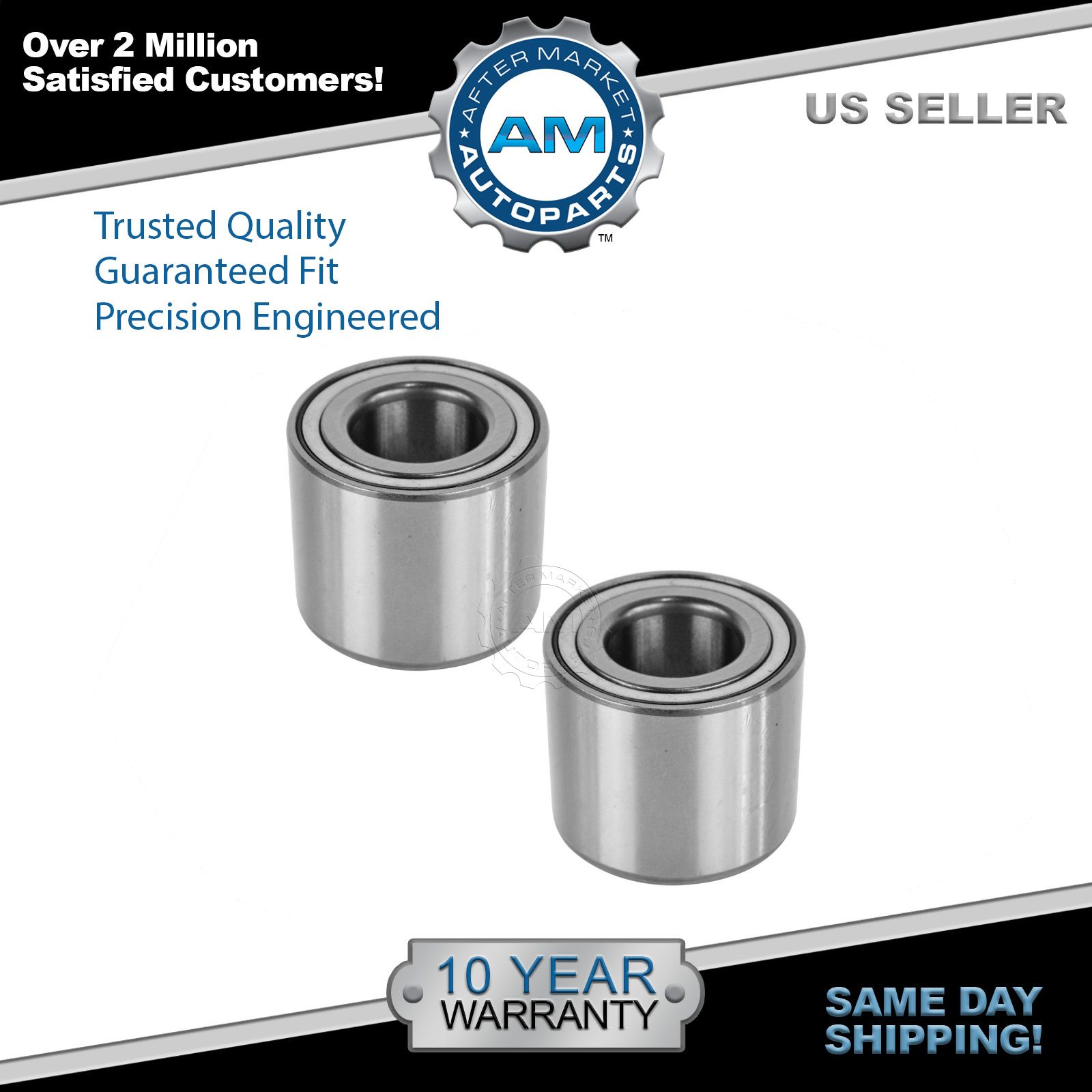 Rear Wheel Hub Bearings Pair Set for Ford Focus