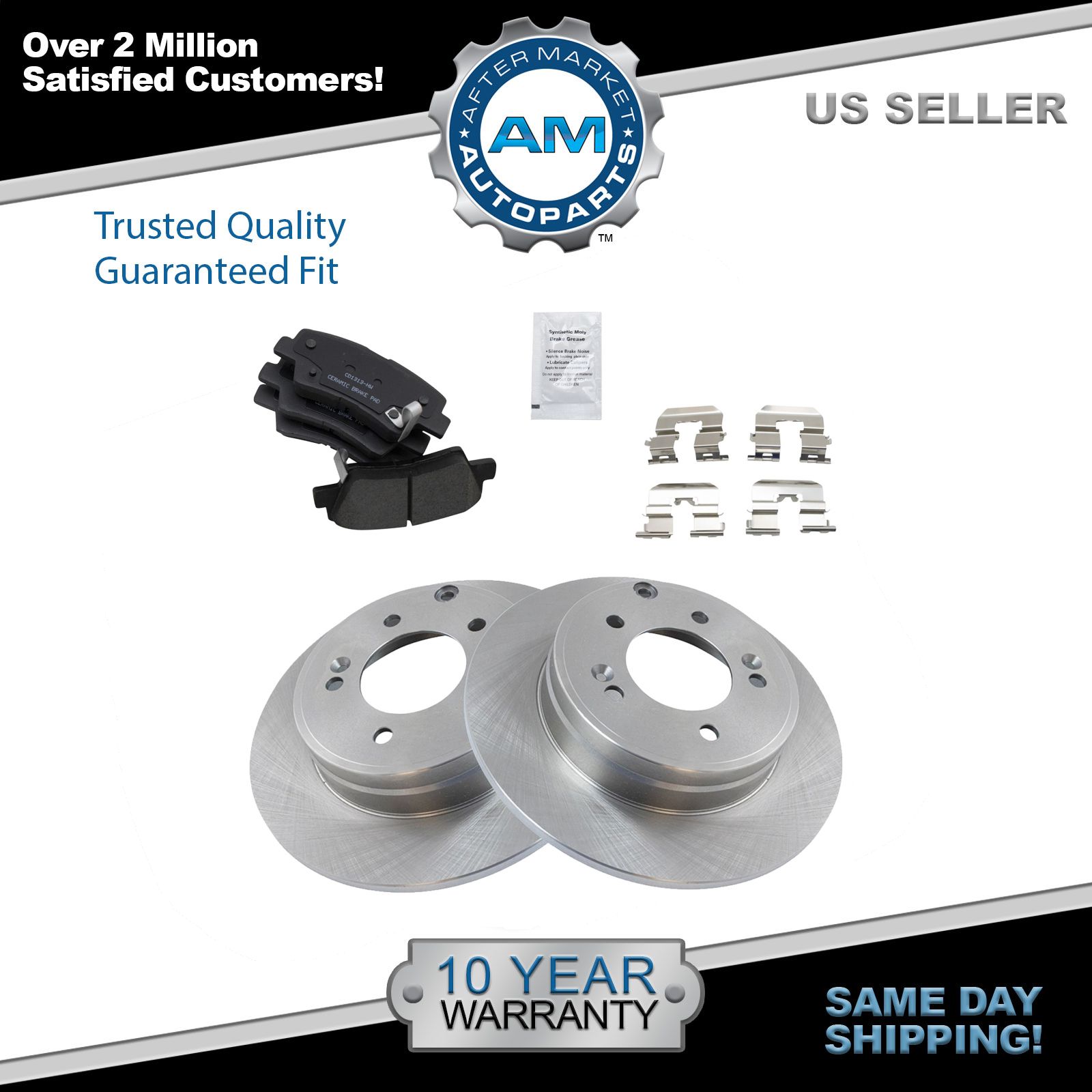 Rear Premium Posi Ceramic Disc Brake Pads & Rotor Kit for Hyundai eBay