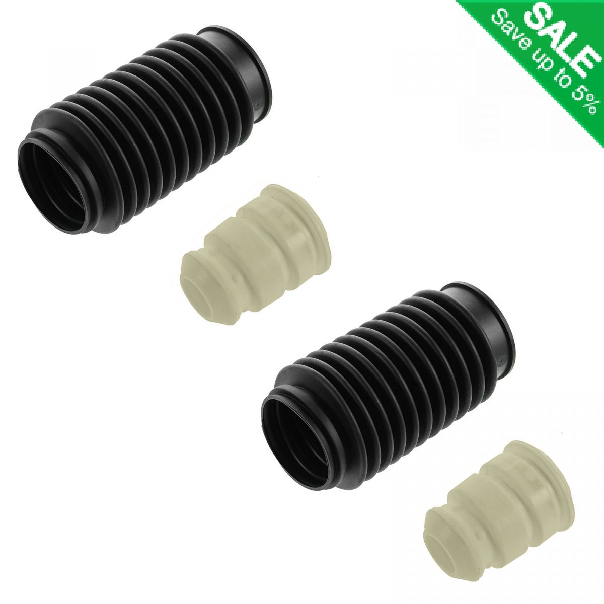 Strut Boot Bellow w/ Bumper Stop Pair Set of 2 for BMW Audi Mazda Pickup