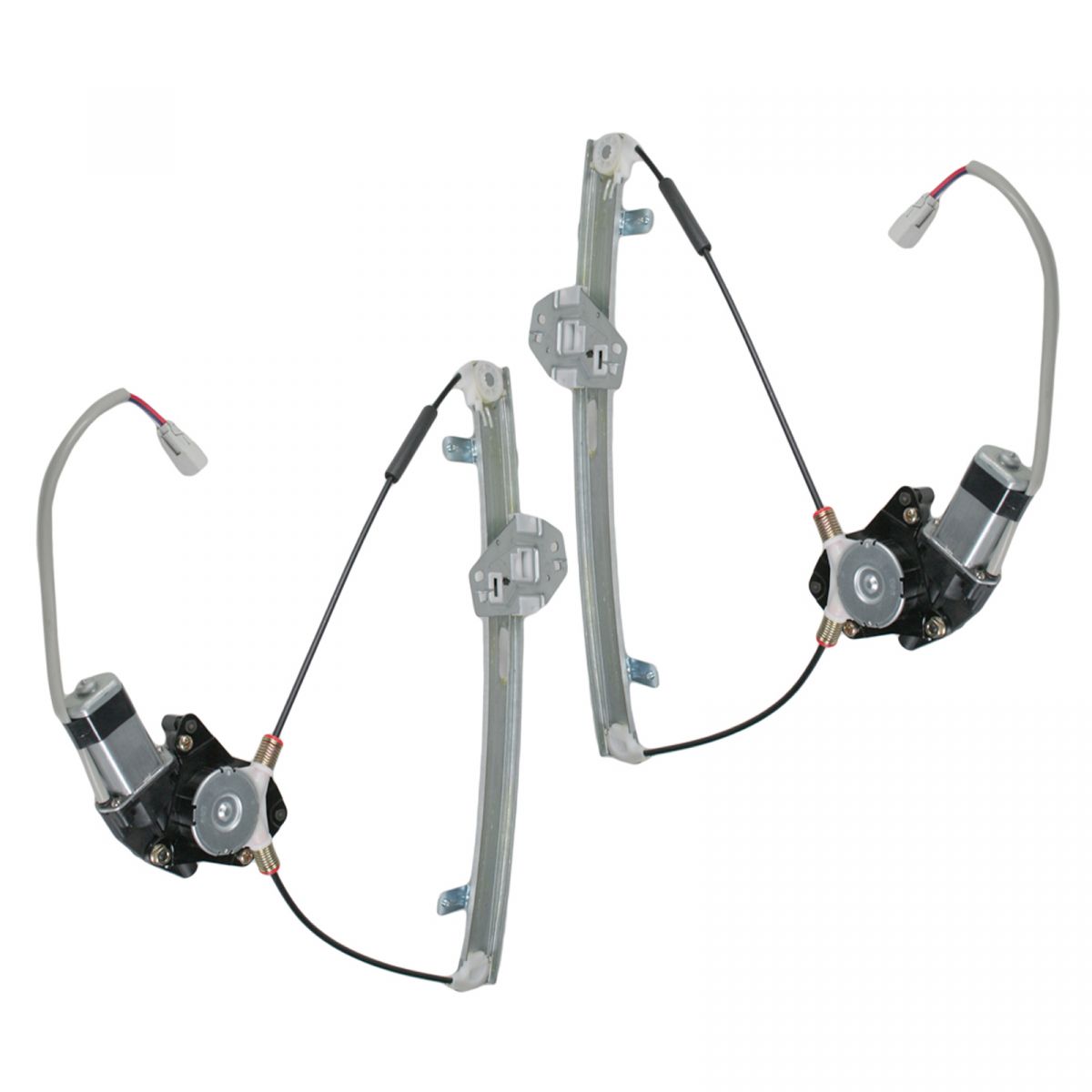 Power Window Regulators w/ Motor Pair Set for 0105 Honda Civic 2 Door