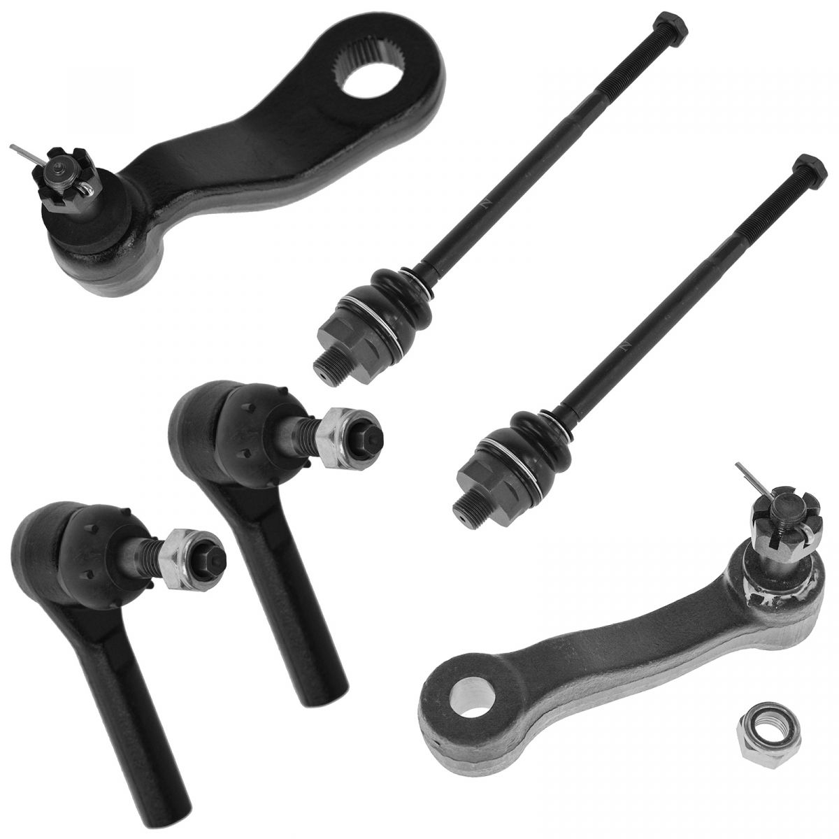 Front Idler Pitman Arm Inner Outer Tie Rod End Steering Kit Set 6pc New eBay