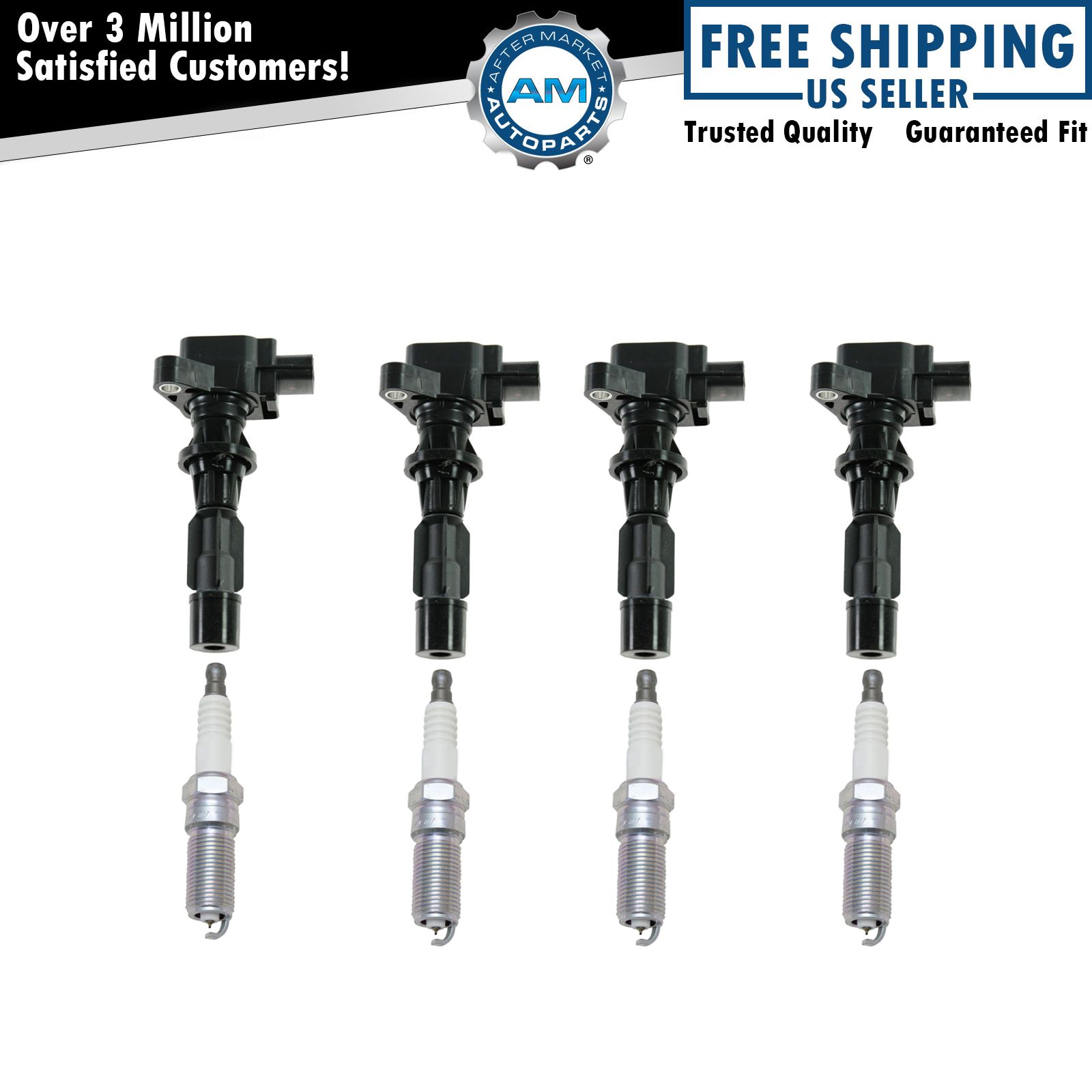 Engine Ignition Coil & NGK Spark Plug Kit 8 Piece Set for Mazda 3 6 CX