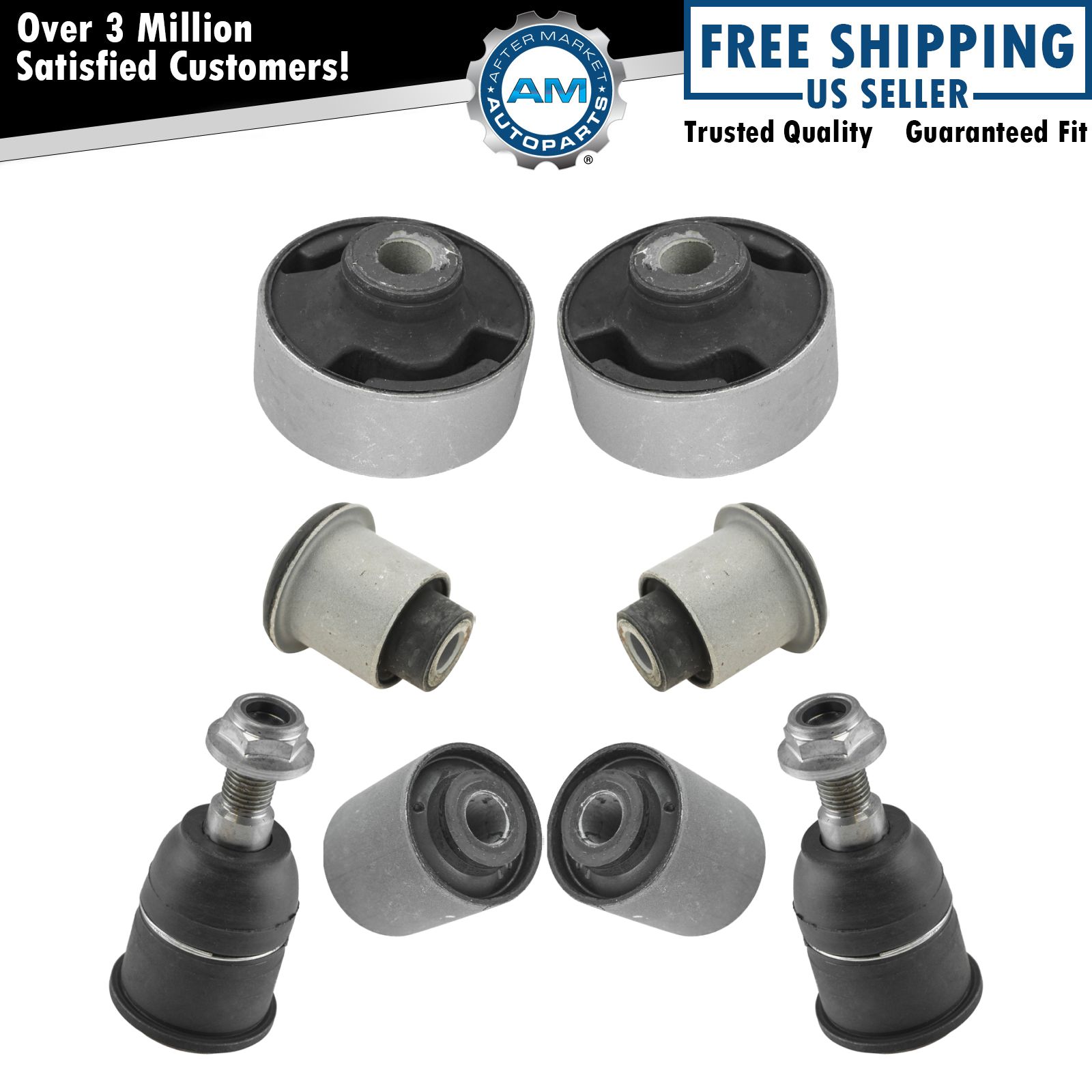 8 Suspension Kit Forward Rearward And Outer Control Arm Bushings Lower Ball Joints Ebay 7338