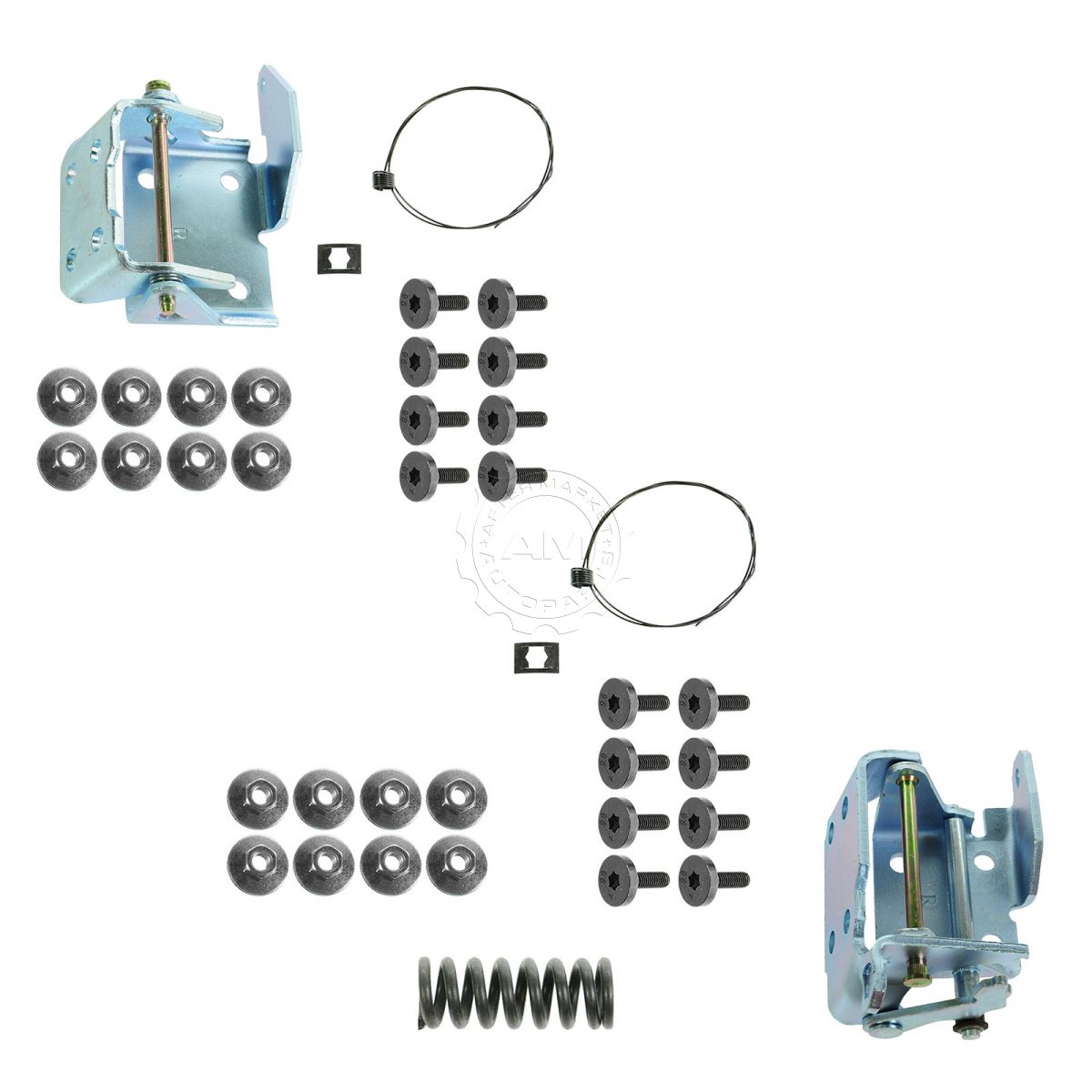 Dorman Door Hinge Repair Kit Front Upper Lower Right Side Pair Set for