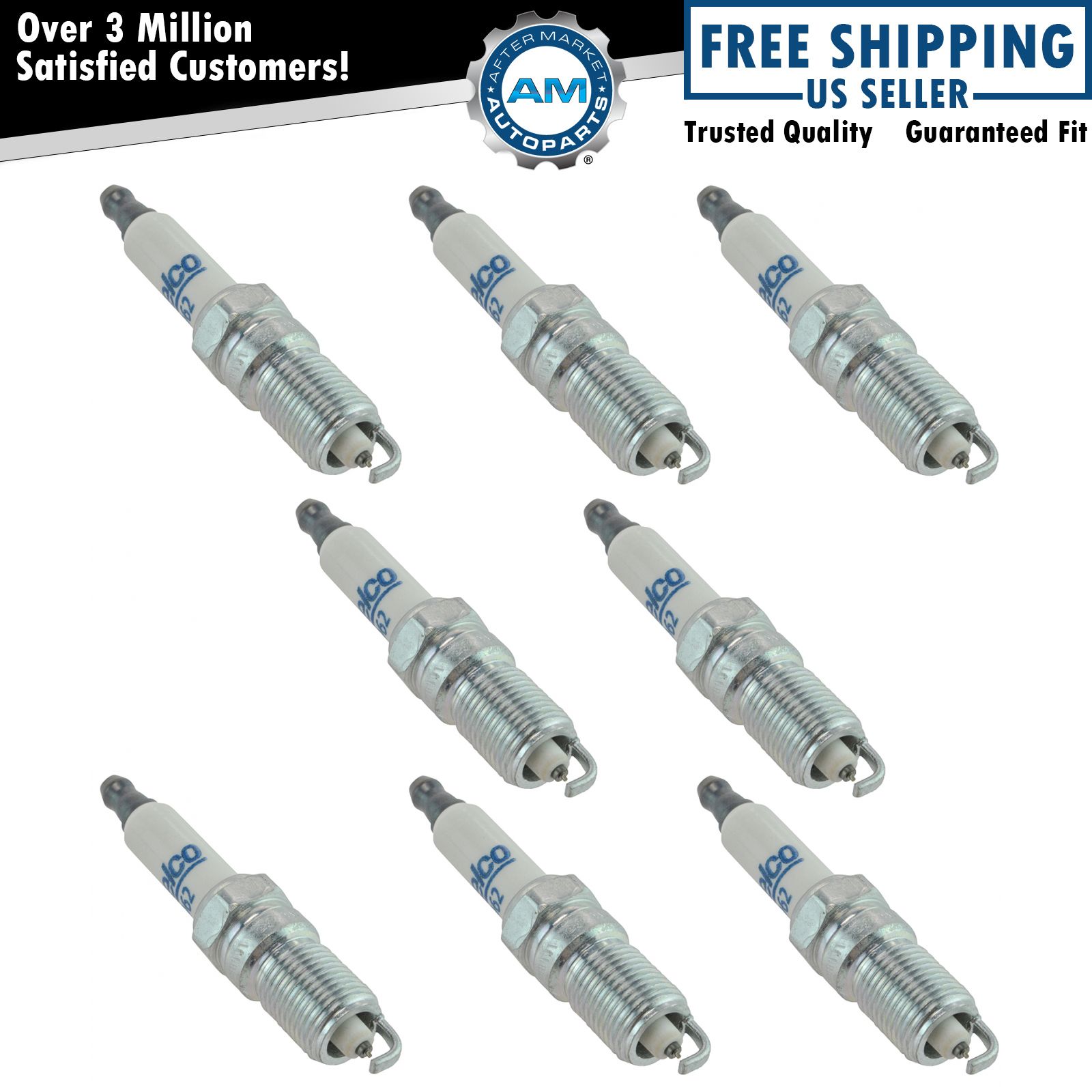 AC Delco 41-962 Platinum Ignition Spark Plug Set of 8 for Chevy GMC Buick New
