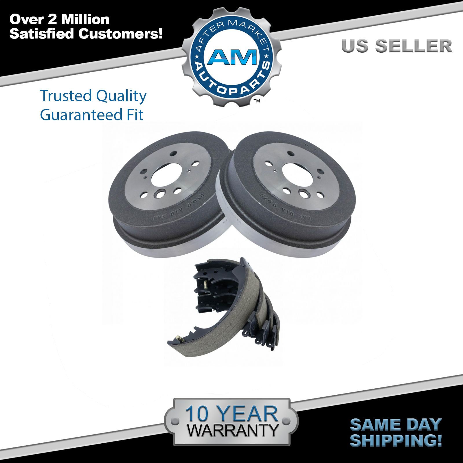Rear Brake Drums Pair & Shoe Left & Right Set Kit for Toyota Camry Solara eBay