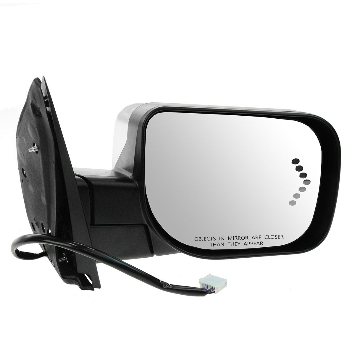Mirror Power Heated Memory Turn Puddle Light Chrome Right for QX56