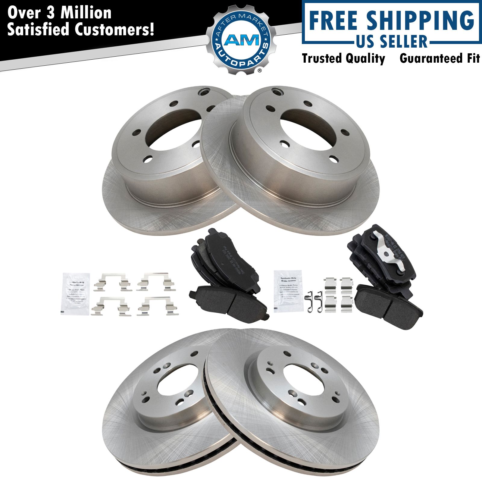 <b>Semi-Metallic Brake Pad & Rotor Kit</b>