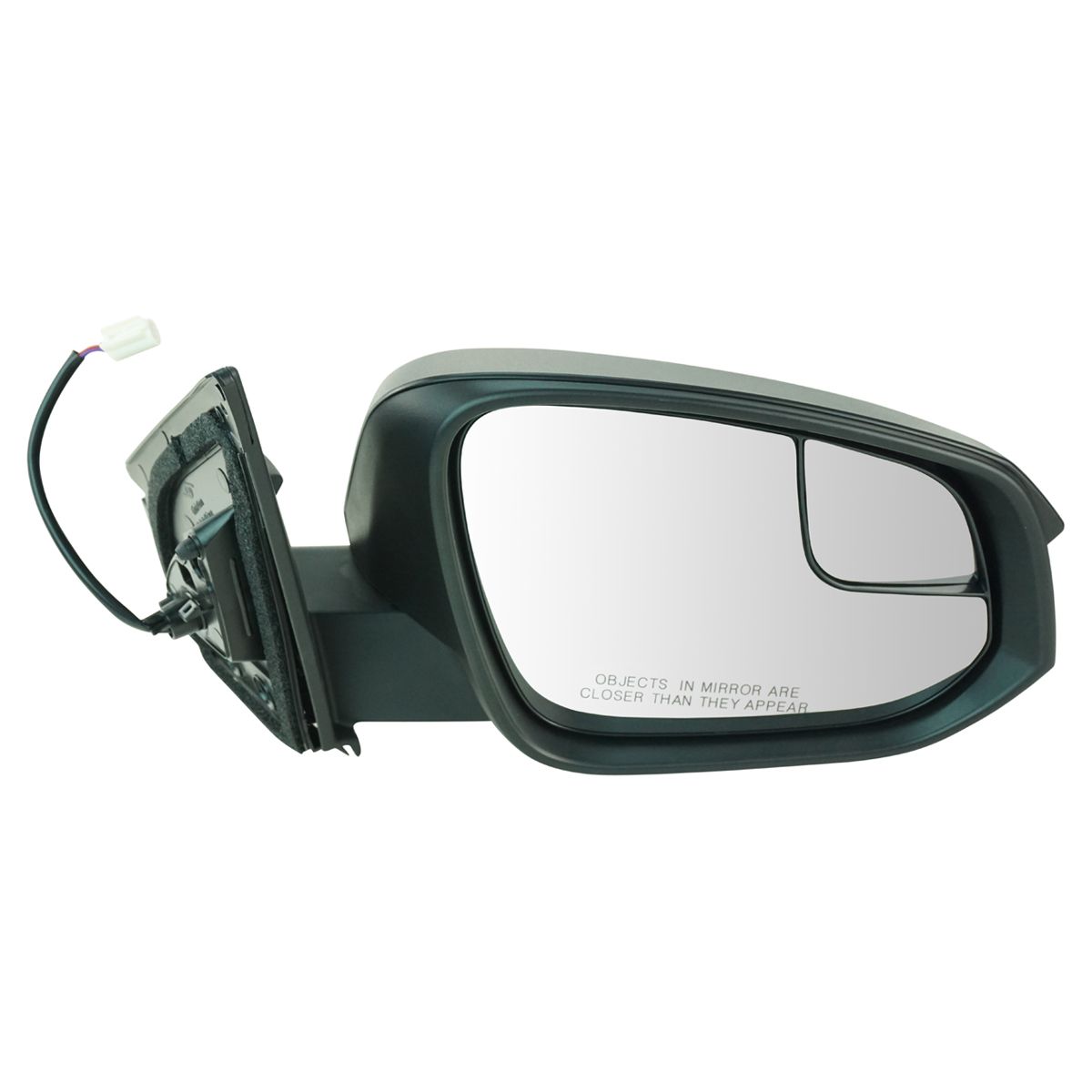 Side View Power Mirror with Spotter Glass Textured RH for Toyota Rav4 SUV New