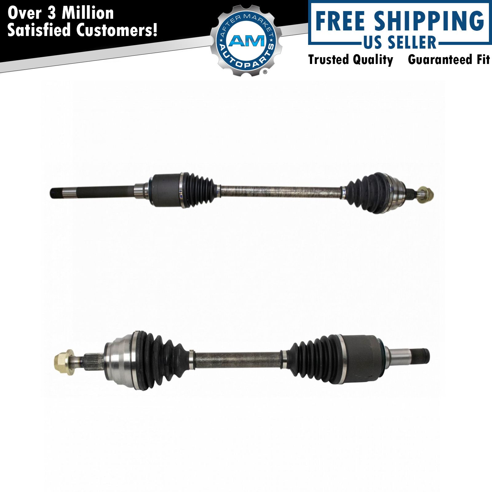 Front New Complete CV Axle Shaft Assembly LH RH Pair 2pc for W164 X164 ML GL