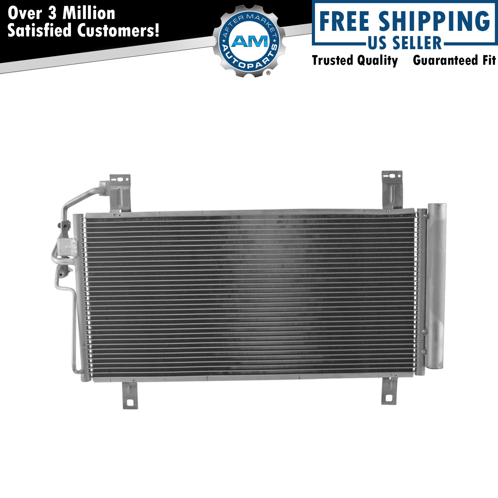thumbnail image 2 of A/C Condenser & Receiver Drier Assembly For 2003-2008 Mazda 6 – AM Autoparts, 10-Year Warranty 2 of 2