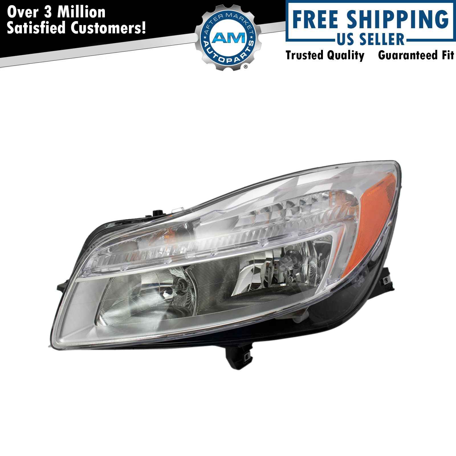 Halogen Headlight Lamp Assembly Driver Side LH for Buick Regal New
