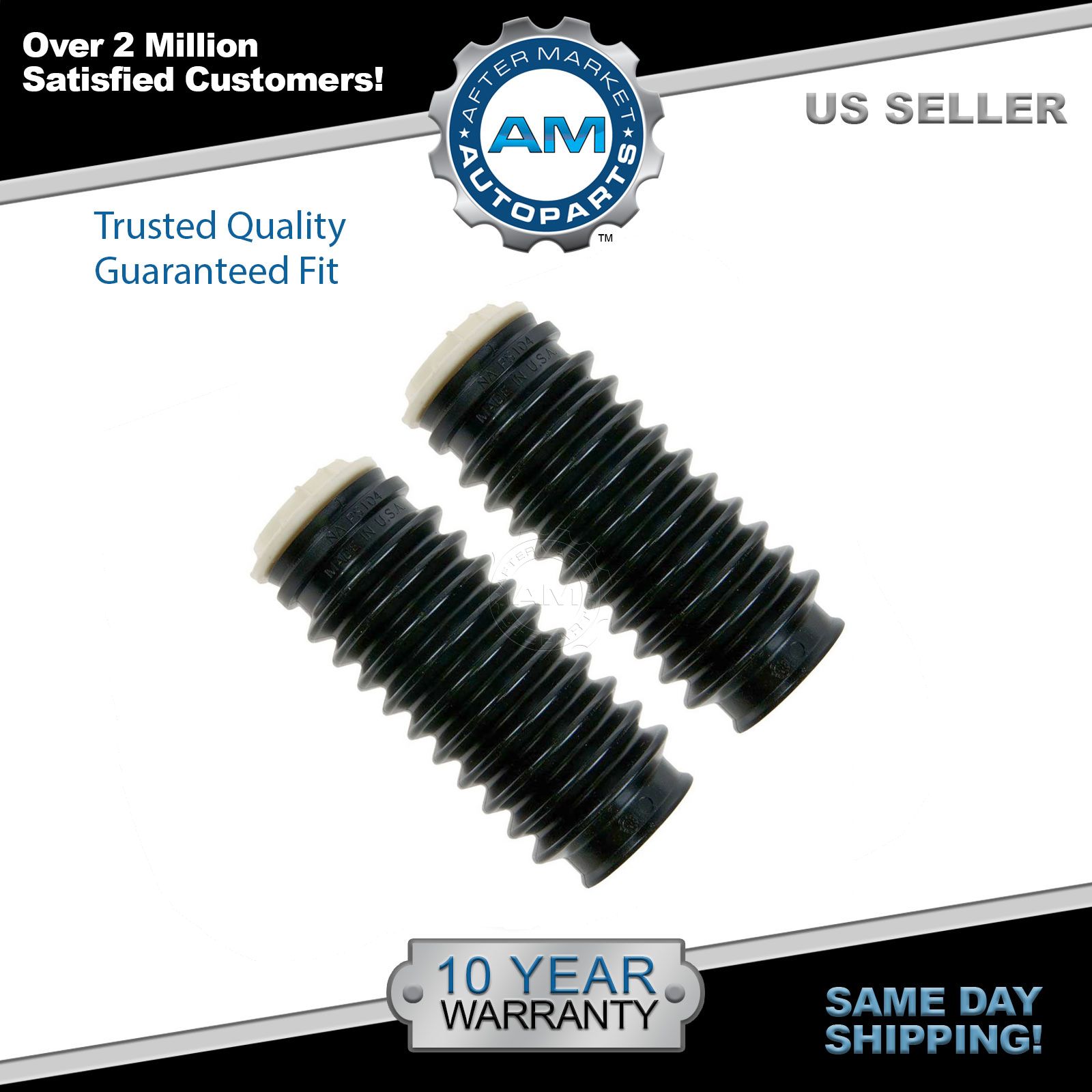 Shock Strut Bellows Dust Boot Front or Rear Left & Right Pair Set Kit