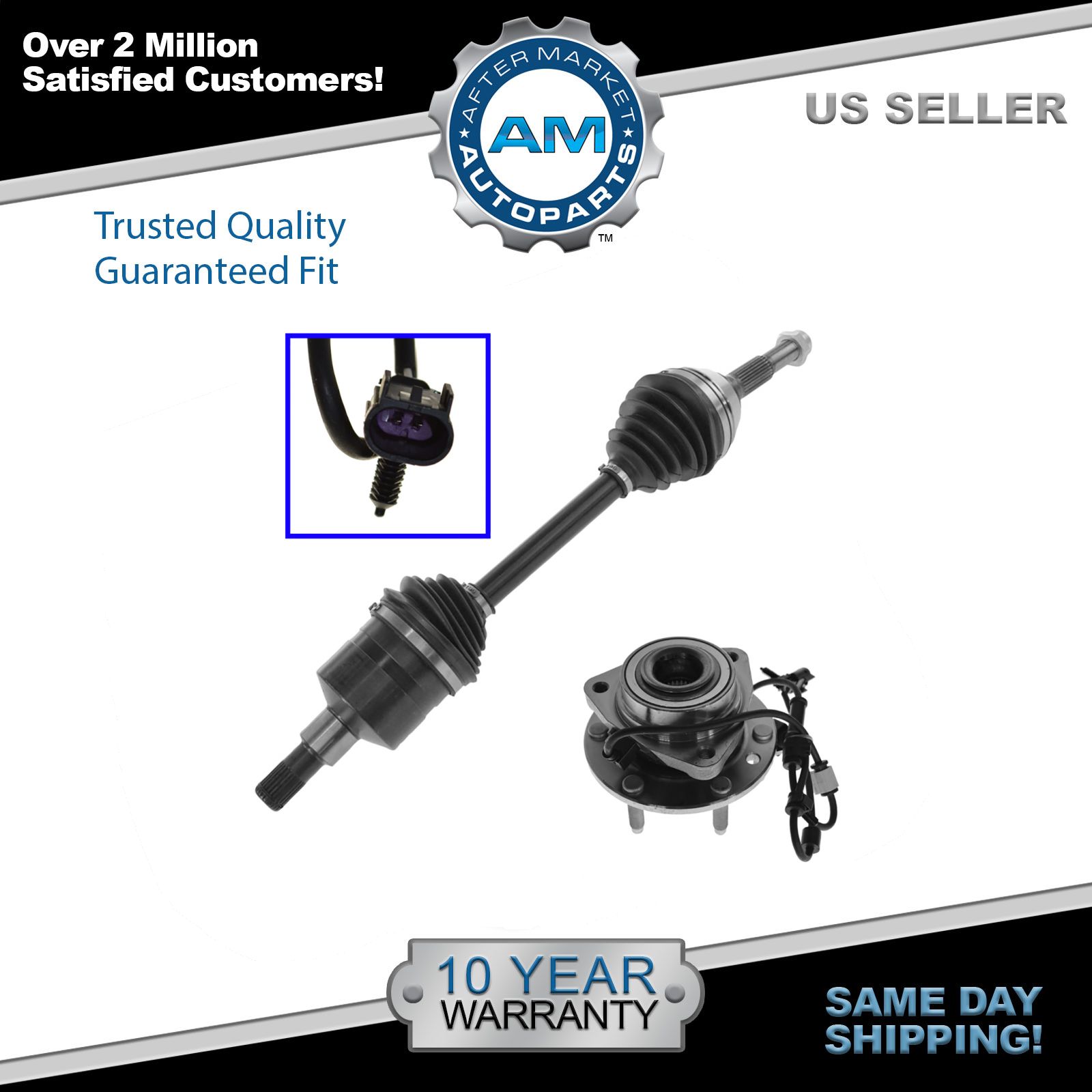 Wheel Hub Bearing & CV Axle Kit Front for Envoy Trailblazer Rainier eBay