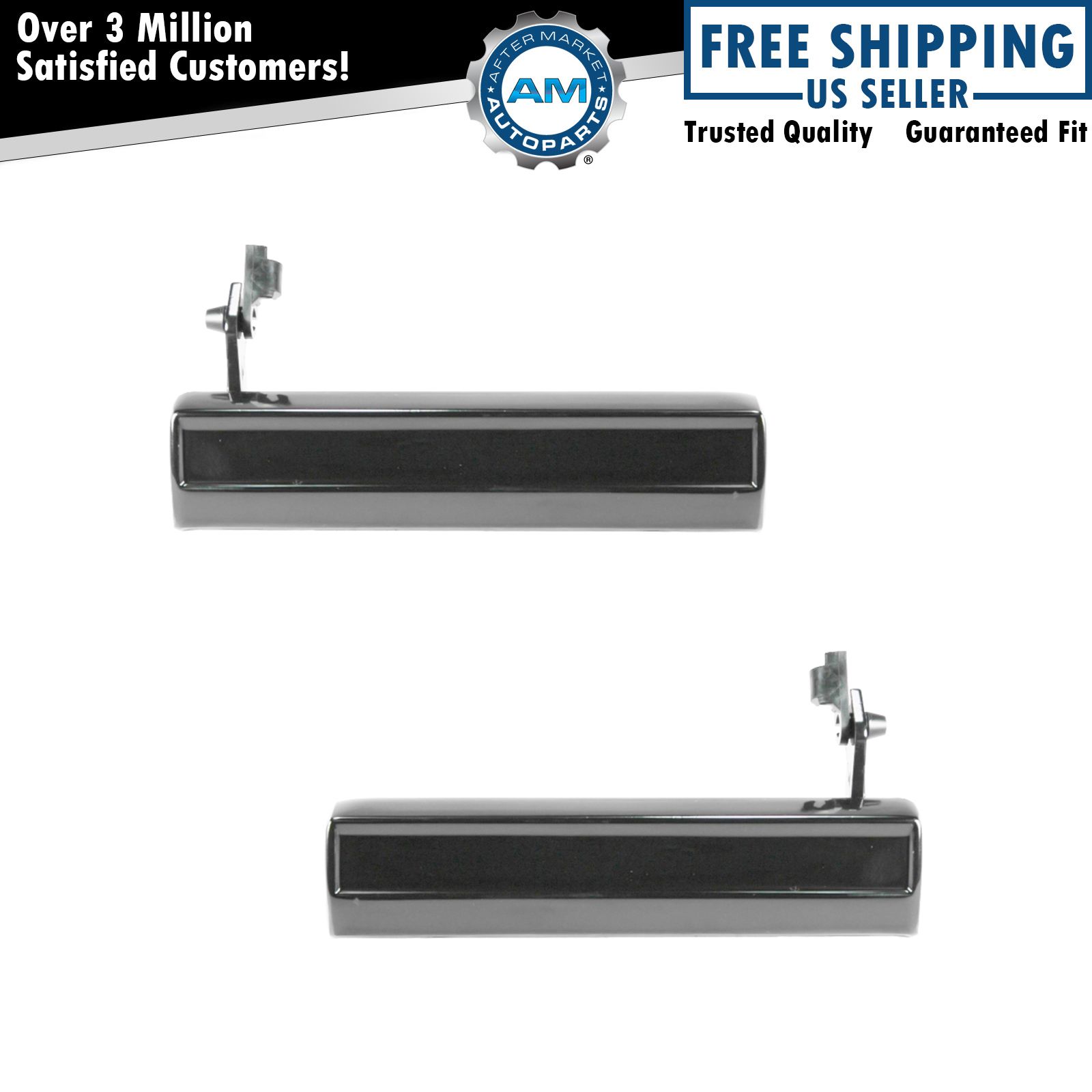 Outer Outside Exterior Door Handle Pair Set of 2 for Chevy Pickup Truck S10 S-15