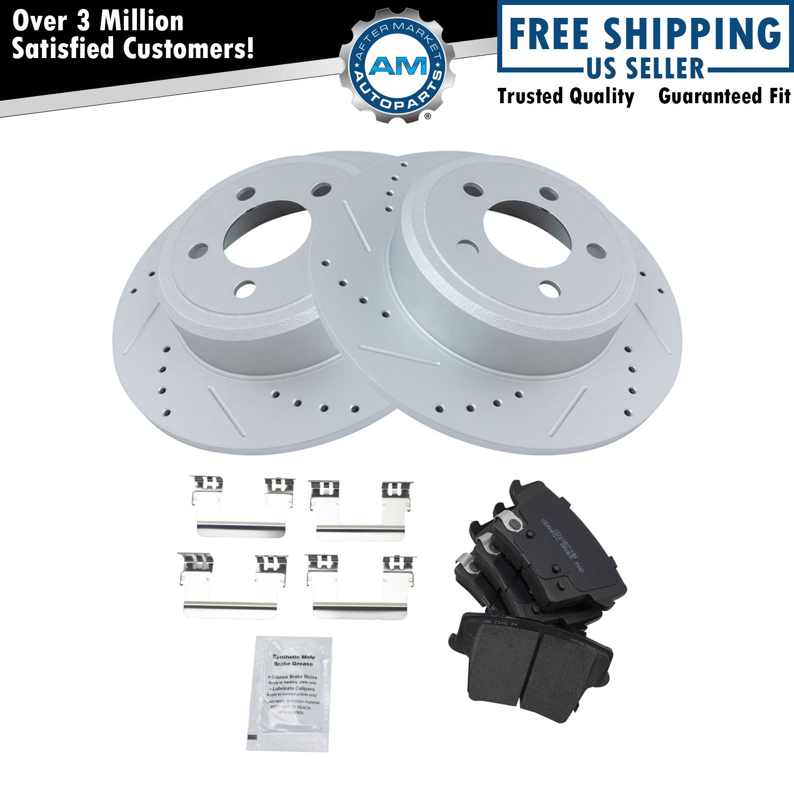 <b>Ceramic Performance Brake Pad & Rotor Kit</b>