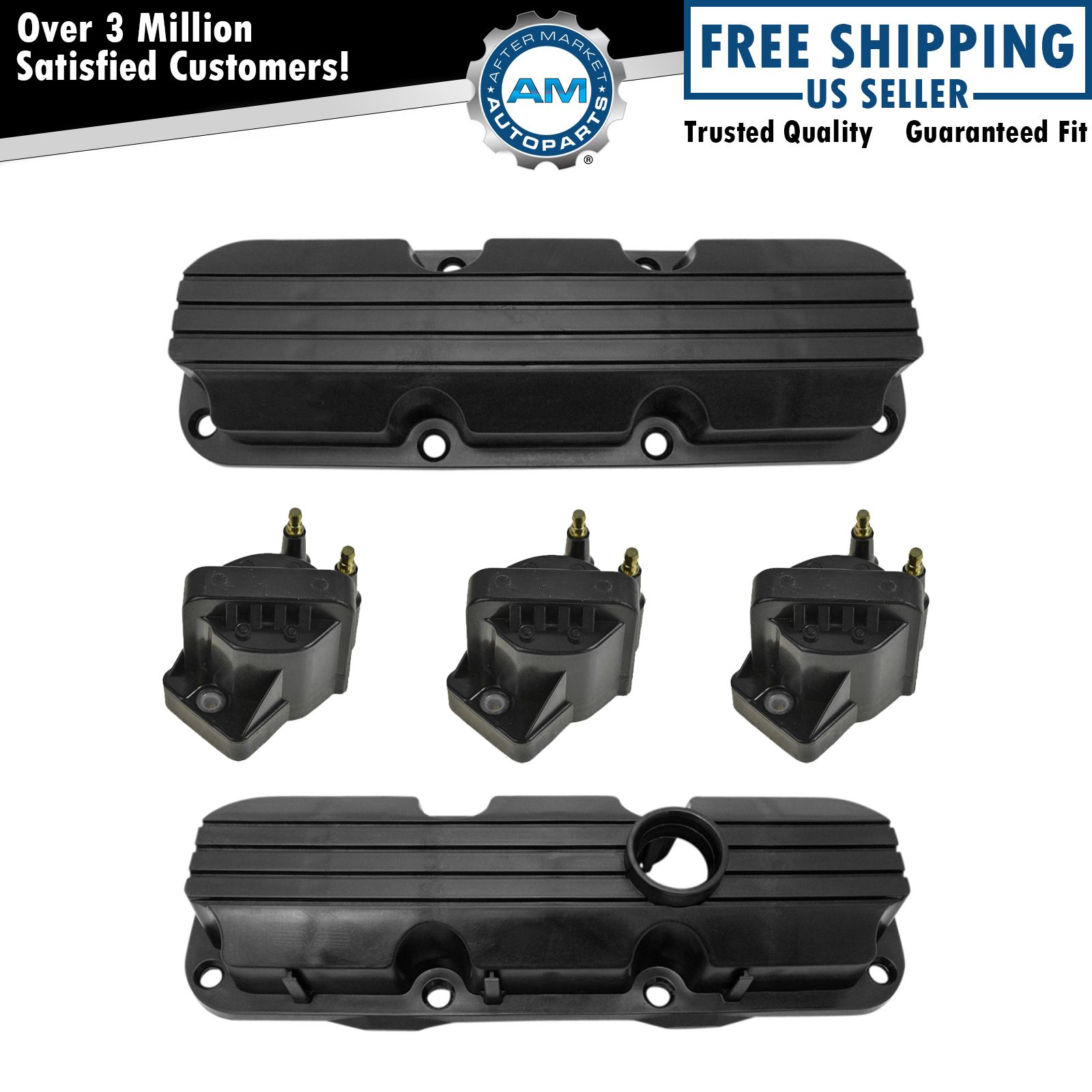 Engine Valve Cover Gaskets & Ignition Coil Kit for Chevy Pontiac Olds