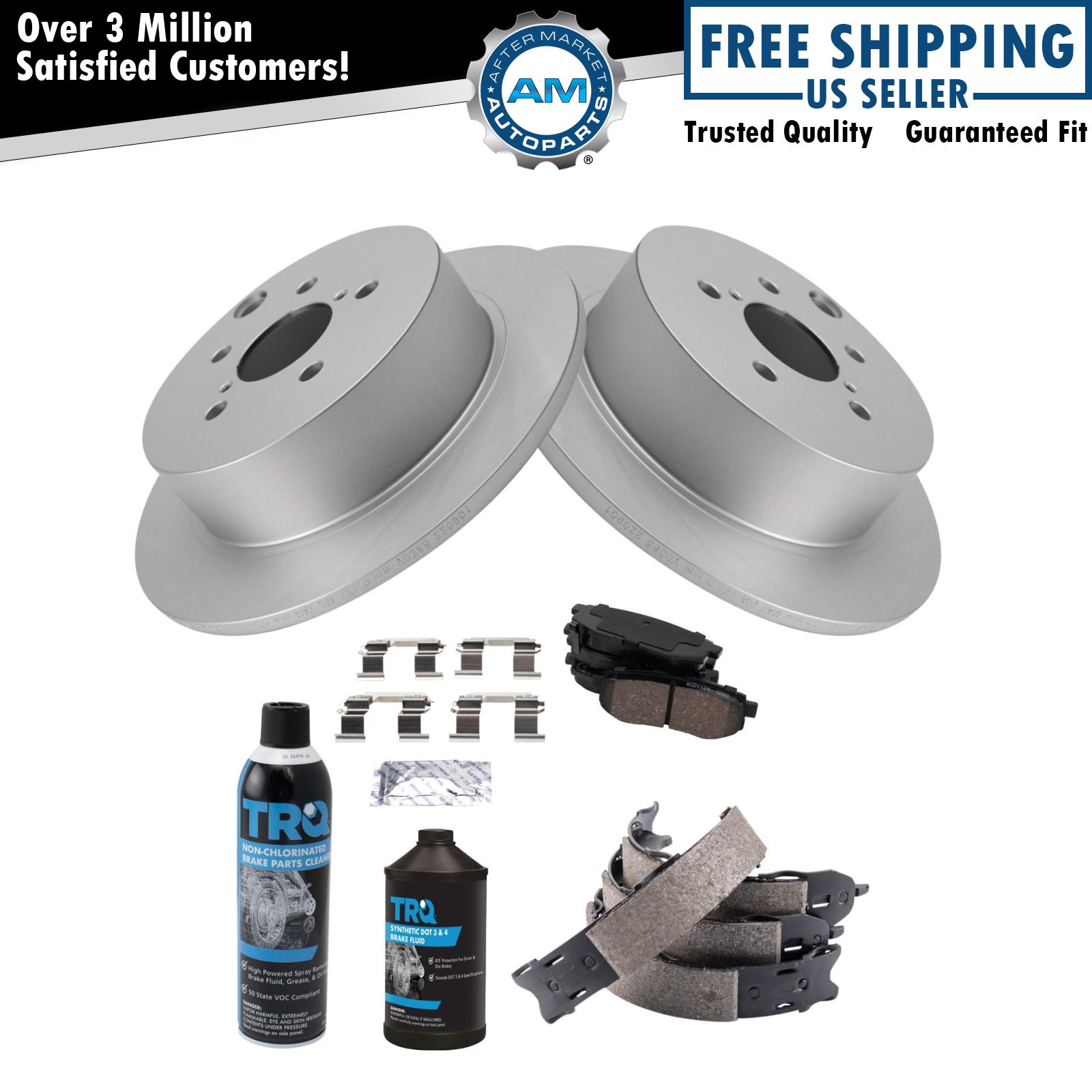 <b>Dot 3 & 4 Ceramic Brake Pad & Rotor Kit</b>