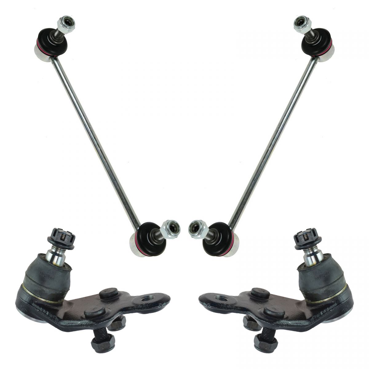 Front Ball Joint Sway Bar Link Suspension Kit 4pc Set for Toyota Camry
