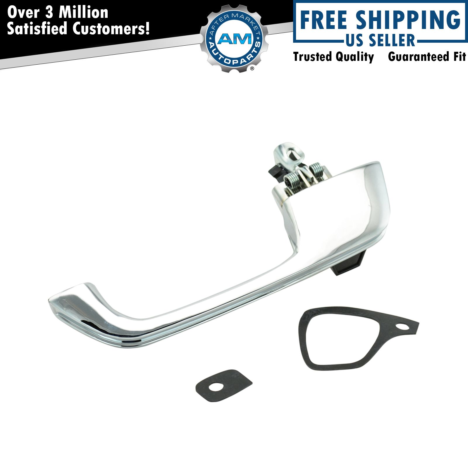Chrome Outside Exterior Chrome Door Handle Front Driver Side LH for Chevy Pickup