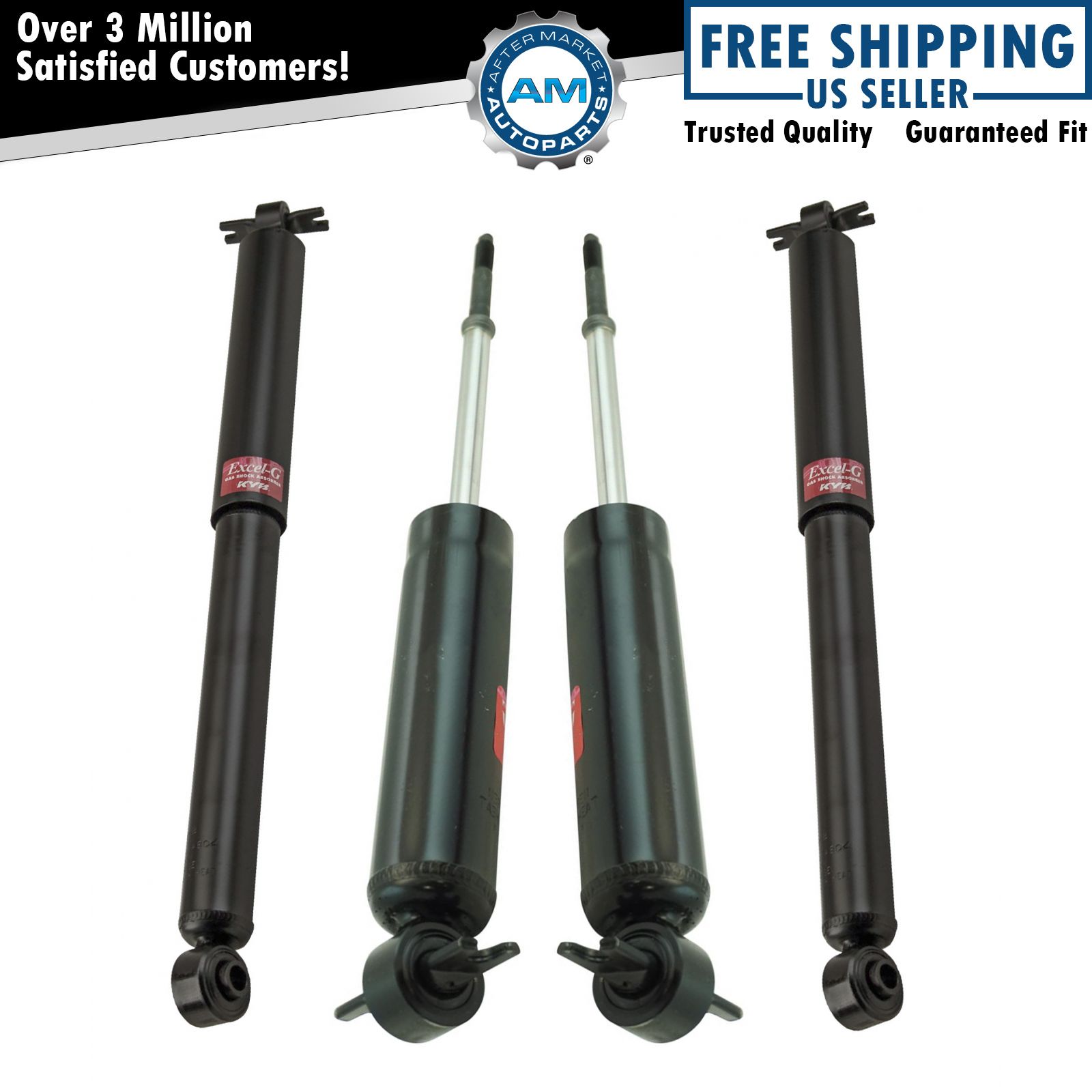 KYB Excel-G 344040, 344041 Front Rear Shock Absorber Kit Set 4pc for S10 S15